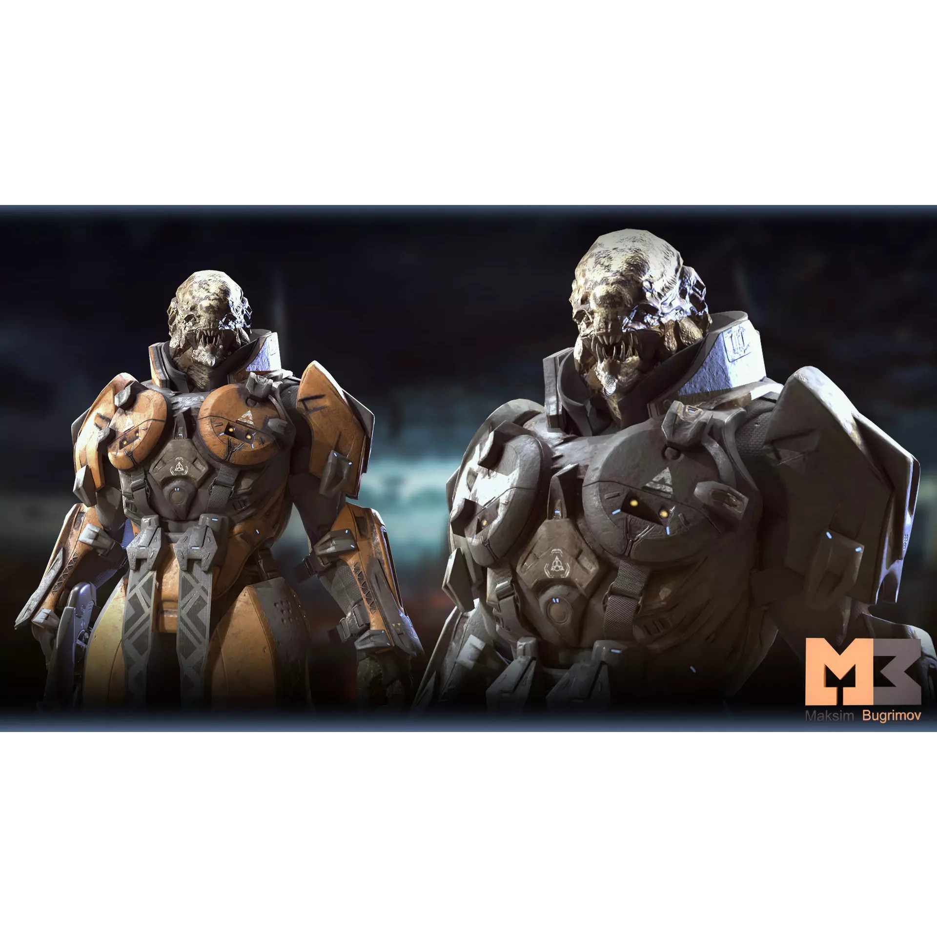 Aliens Warrior Pack - Low-Poly Game-Ready 3D Model - View 16