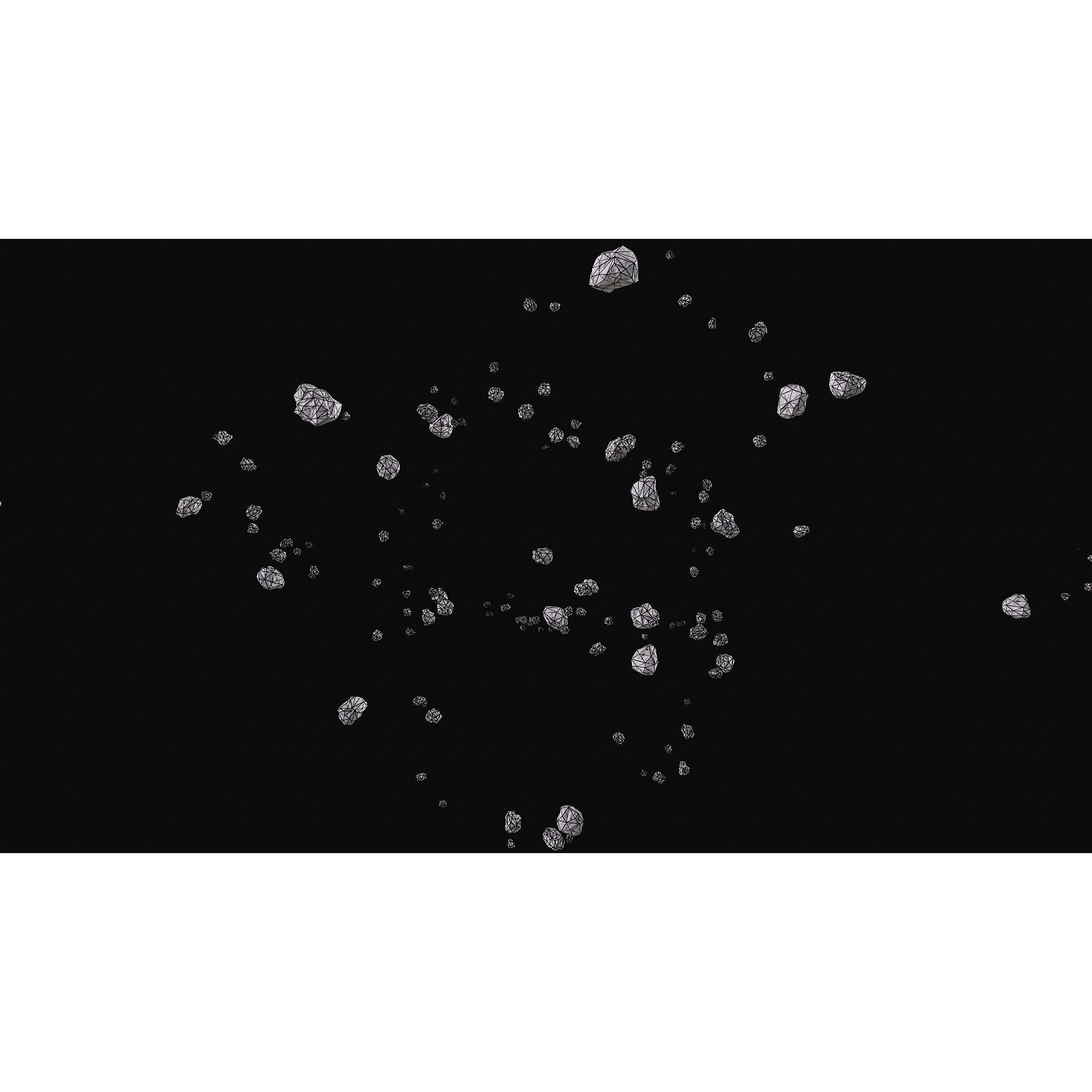 Realistic Asteroid Clouds - Low-Poly Game-Ready 3D Model - View 16