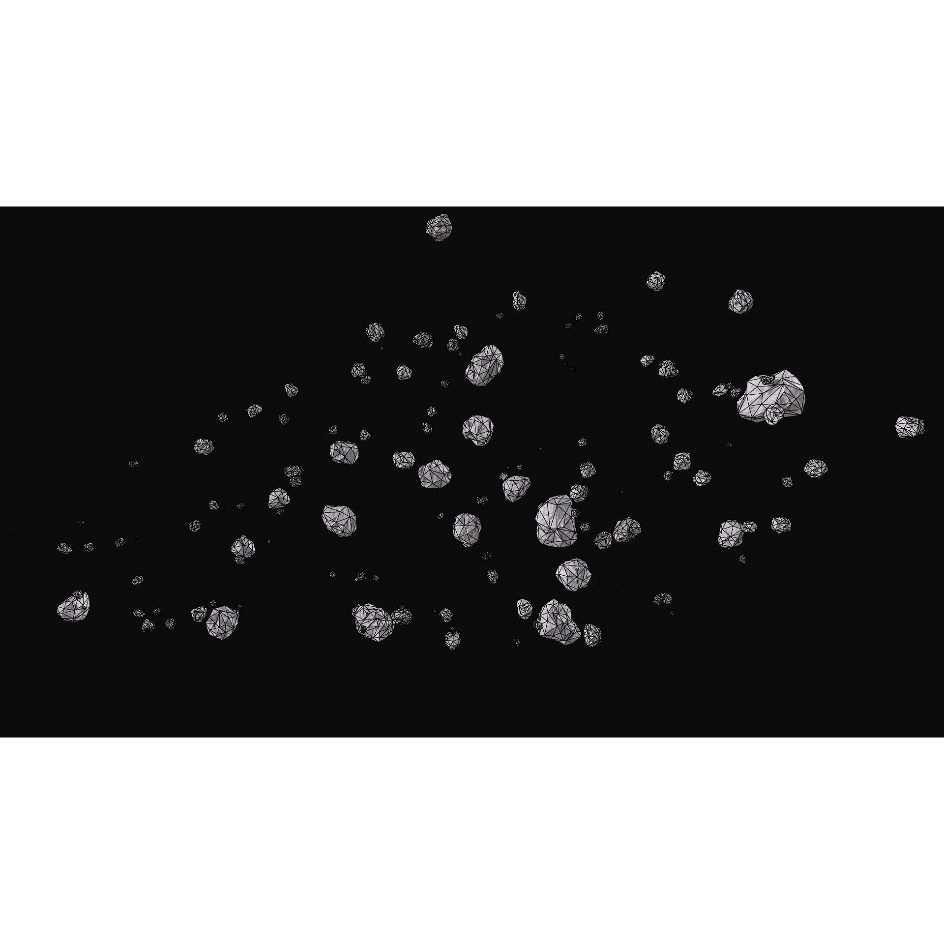 Realistic Asteroid Clouds - Low-Poly Game-Ready 3D Model - View 17