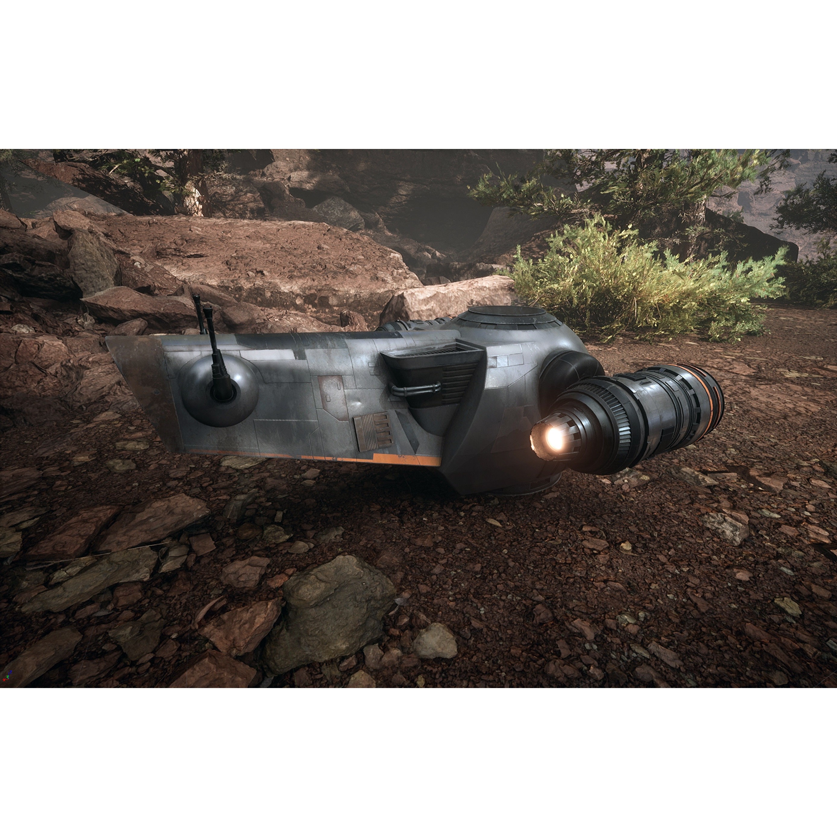 Grogu Style Pod Ship - Low-Poly Game-Ready 3D Model - View 19