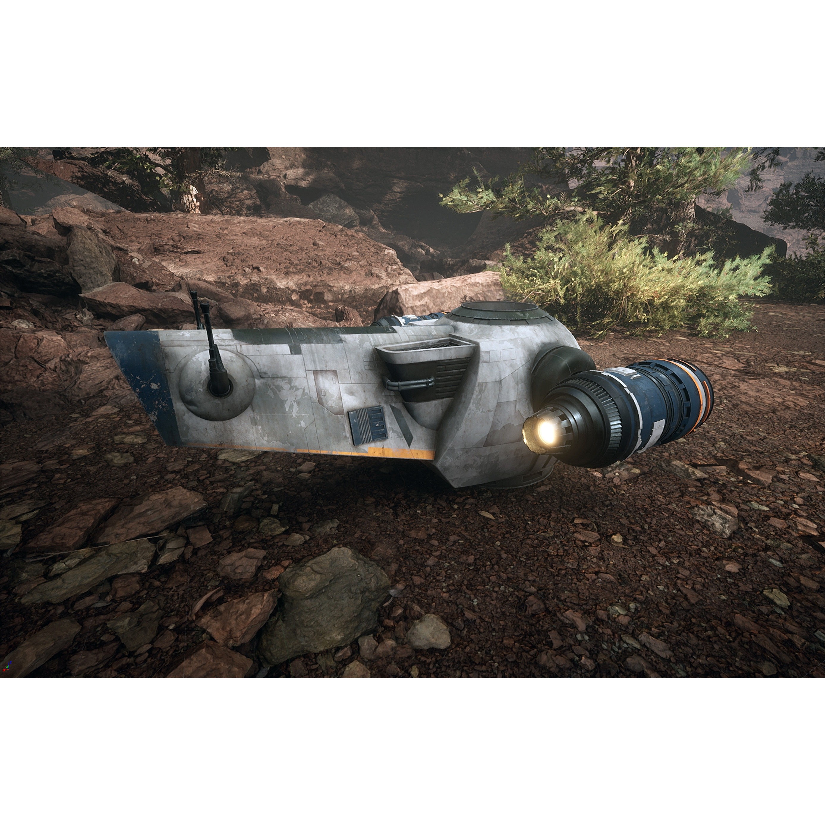 Grogu Style Pod Ship - Low-Poly Game-Ready 3D Model - View 26