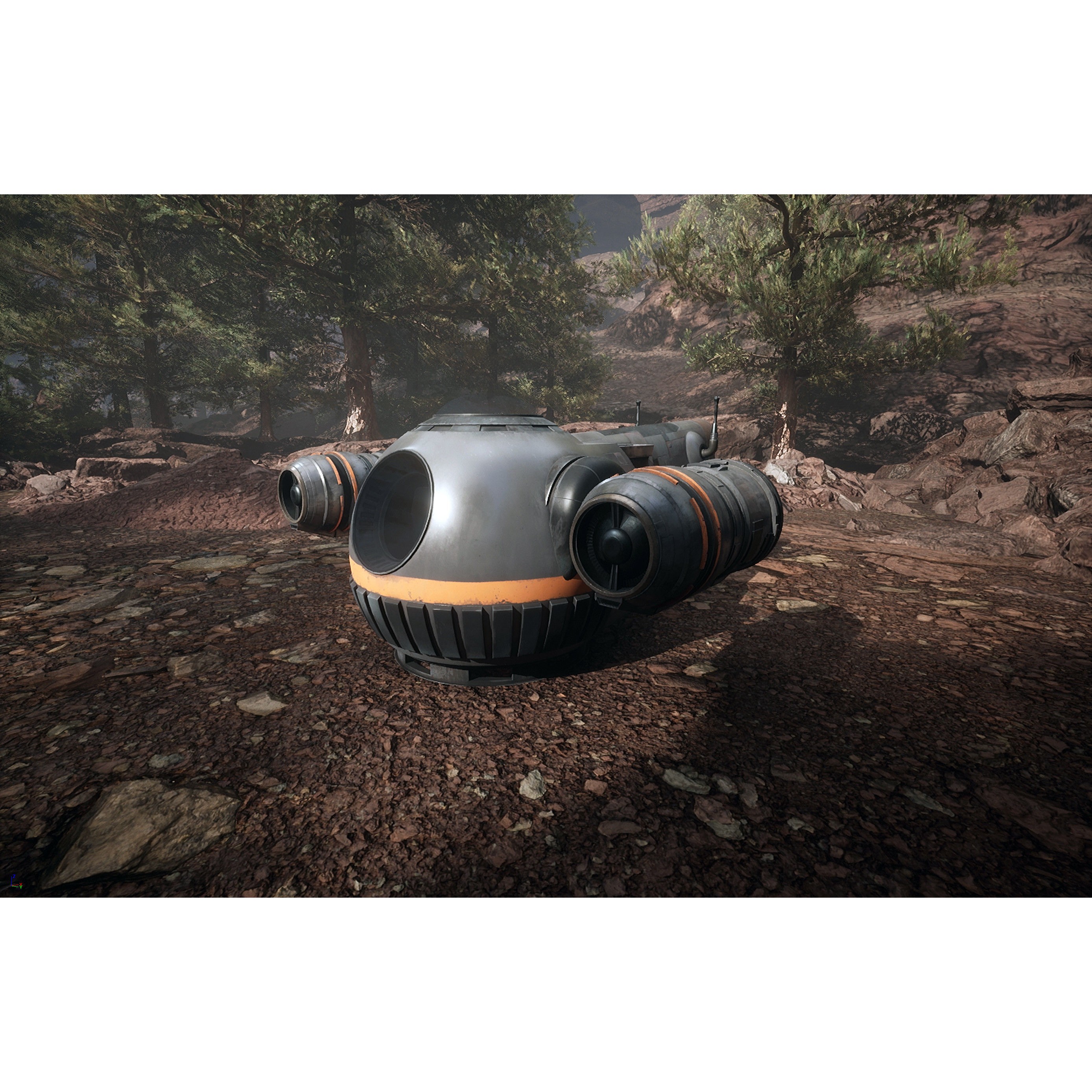 Grogu Style Pod Ship - Low-Poly Game-Ready 3D Model - View 27