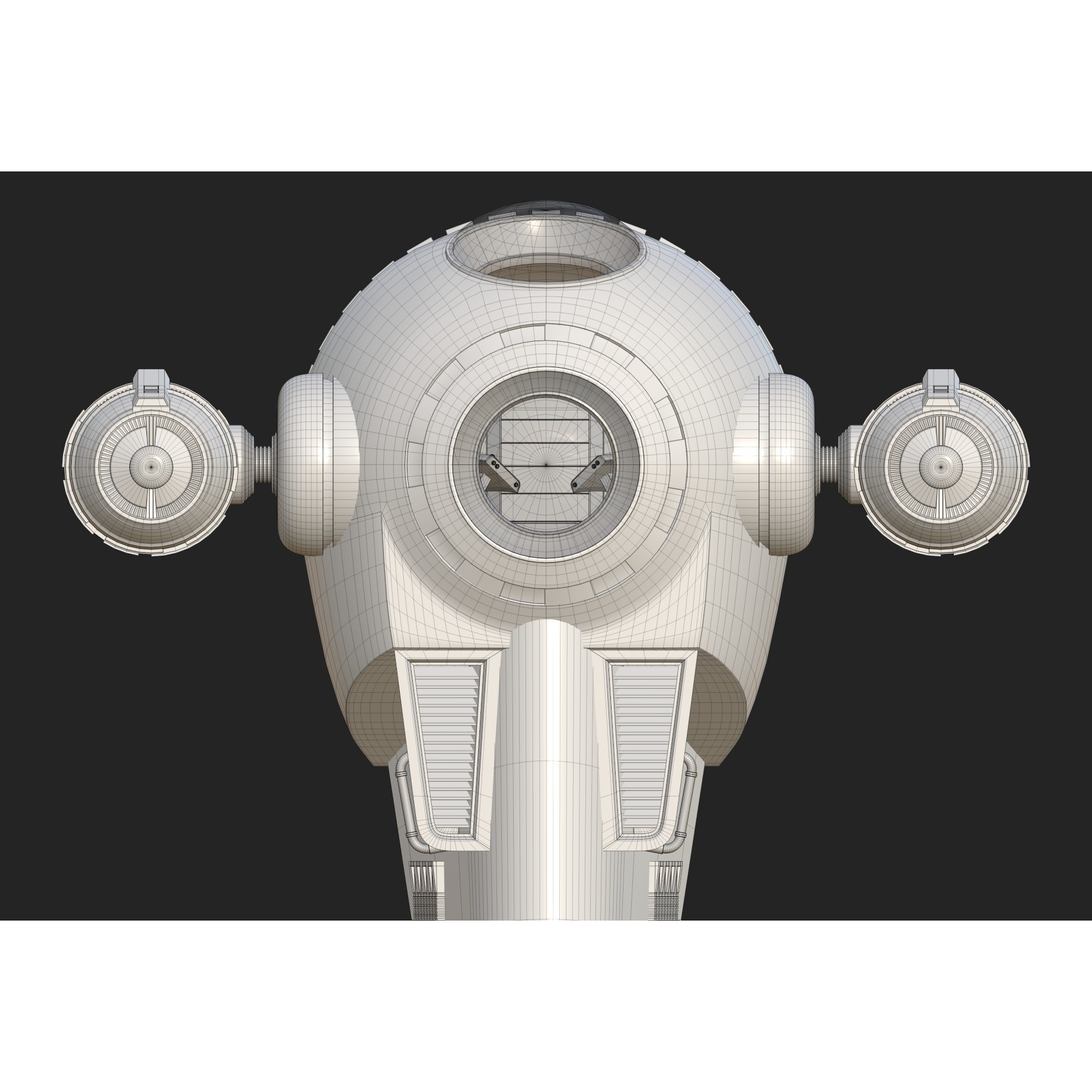 Grogu Style Pod Ship - Low-Poly Game-Ready 3D Model - View 33