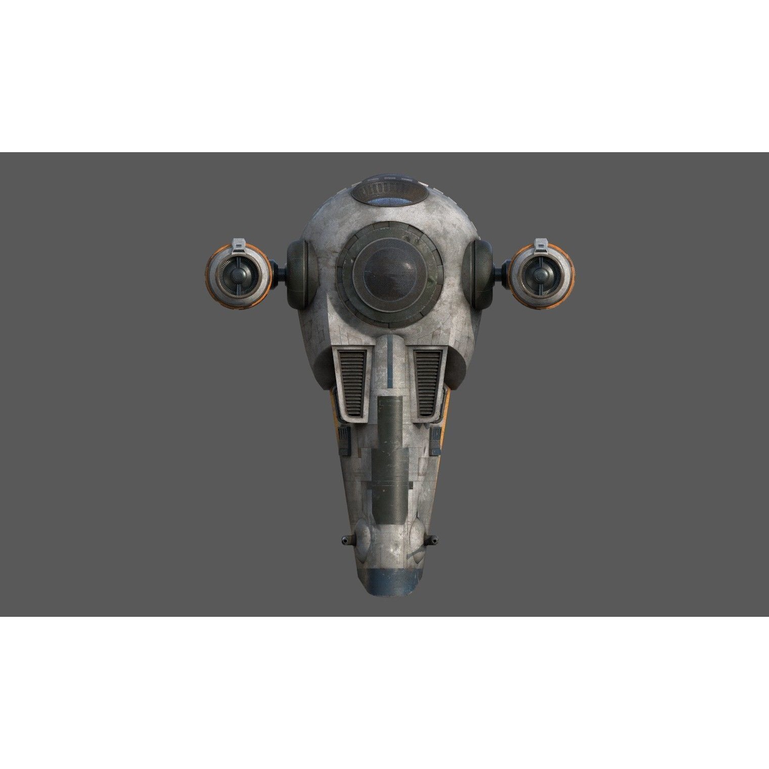Grogu Style Pod Ship - Low-Poly Game-Ready 3D Model - View 6