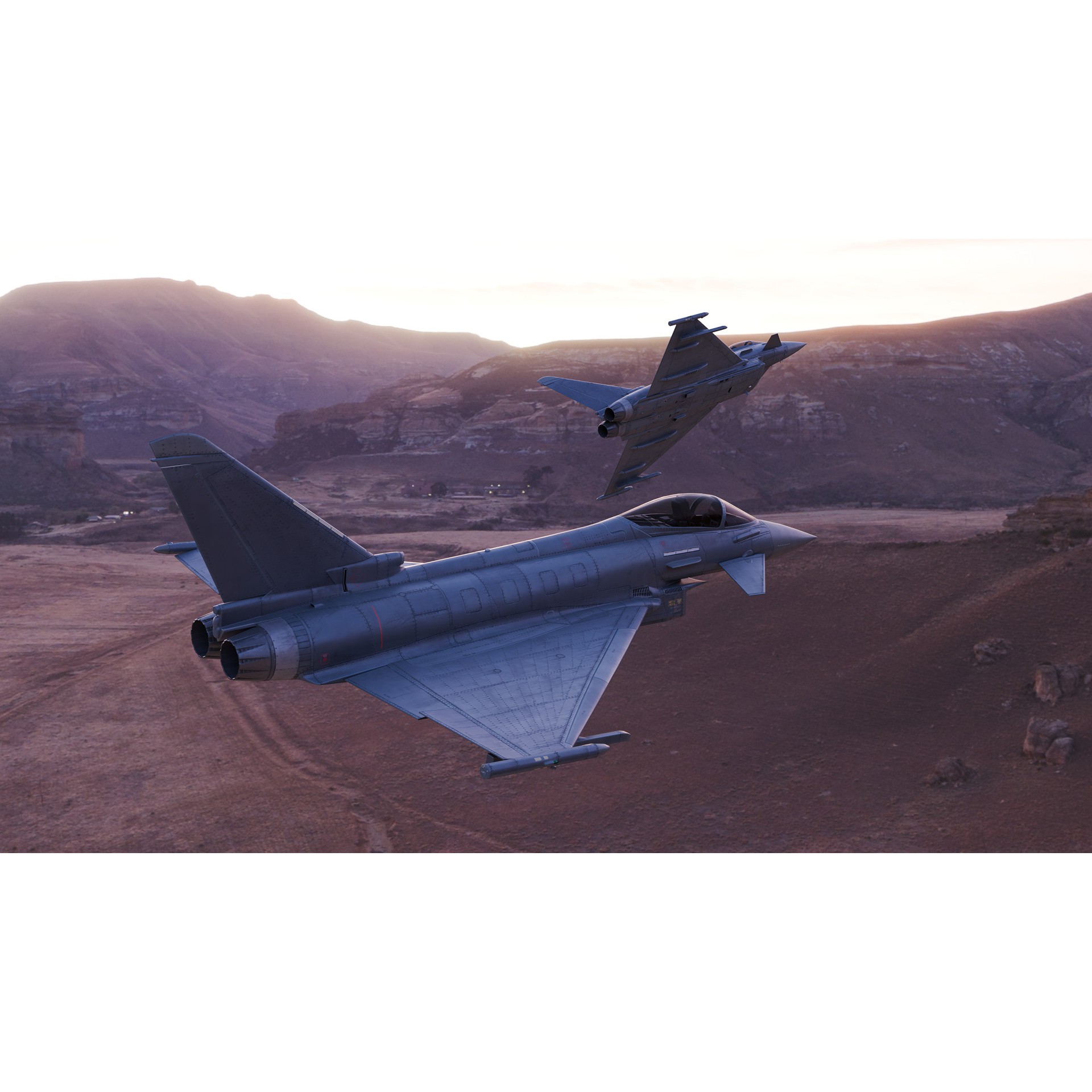 Eurofighter Typhoon - Low-Poly Game-Ready 3D Model - View 3