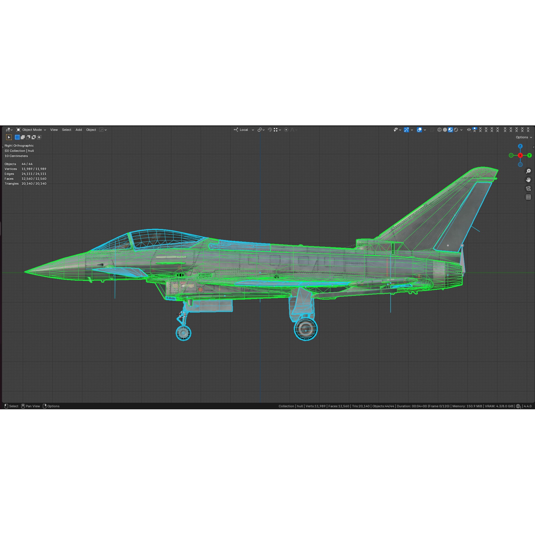 Eurofighter Typhoon - Low-Poly Game-Ready 3D Model - View 5
