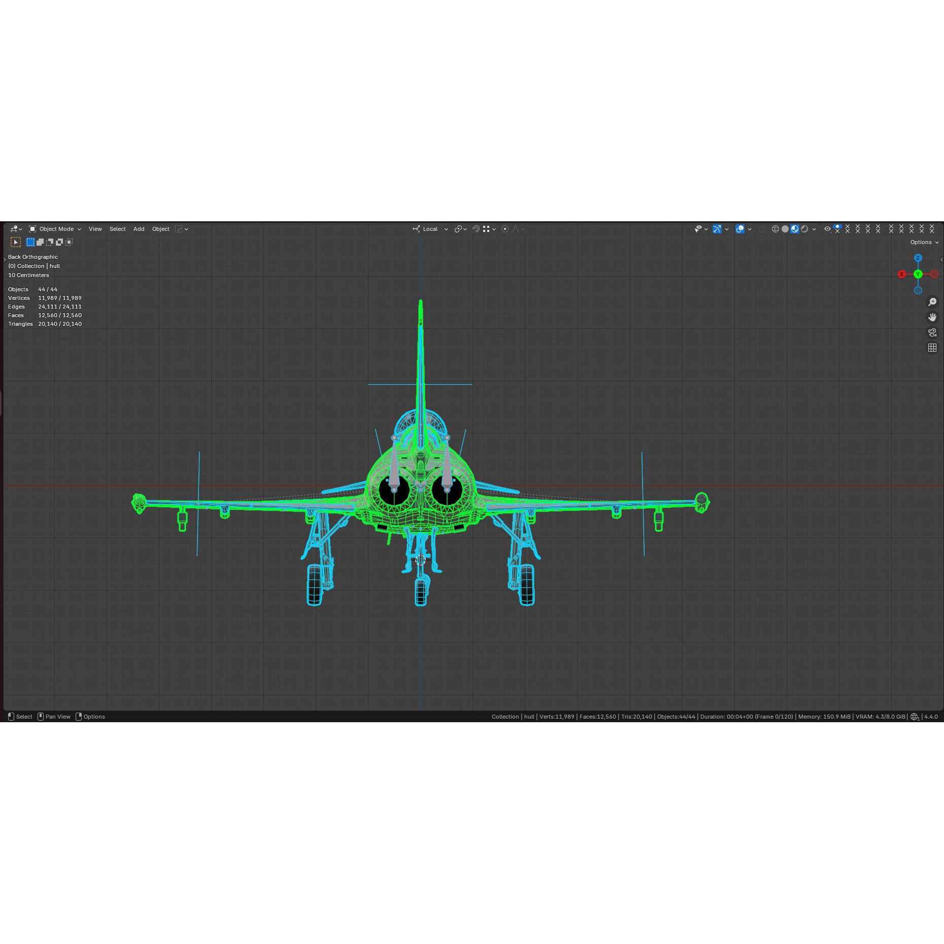 Eurofighter Typhoon - Low-Poly Game-Ready 3D Model - View 7