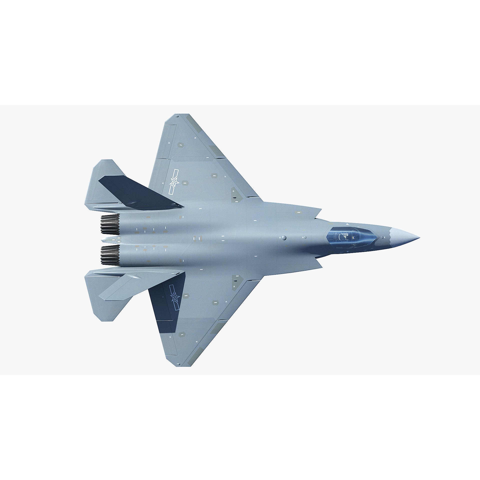 J-35A Stealth Fighter - Game-Ready 3D Model - View 10