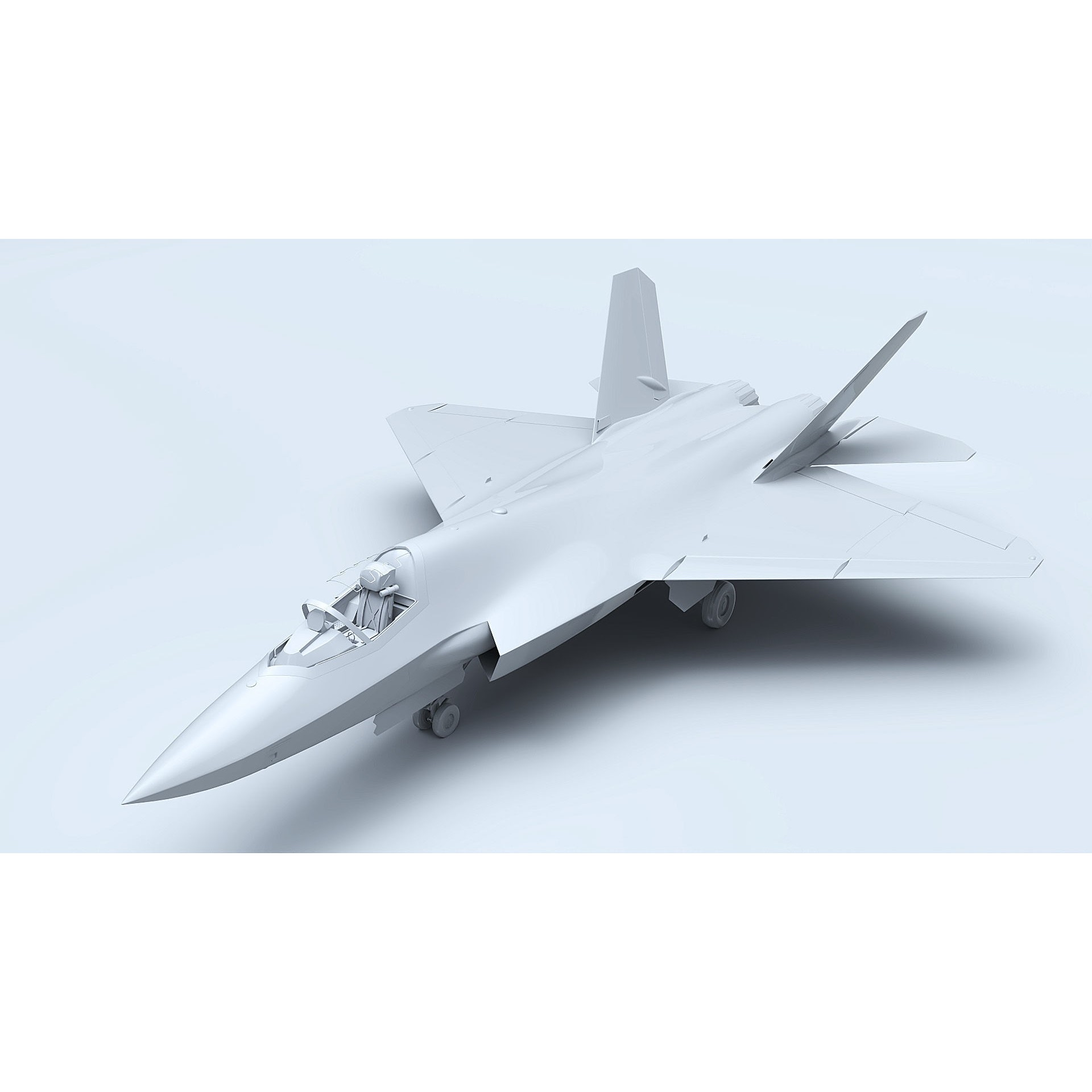 J-35A Stealth Fighter - Game-Ready 3D Model - View 17