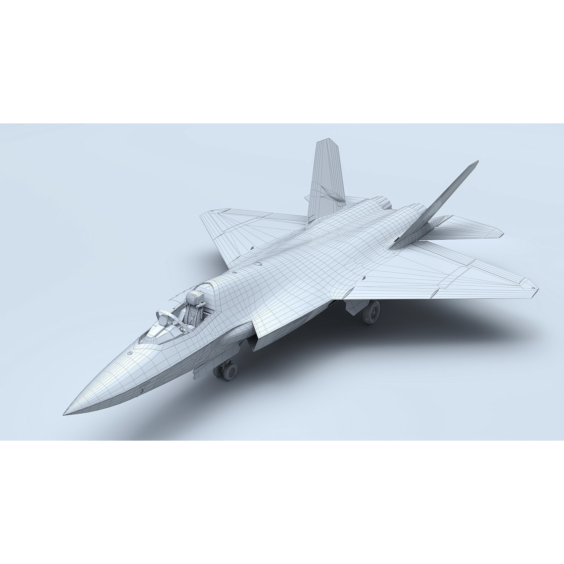 J-35A Stealth Fighter - Game-Ready 3D Model - View 18