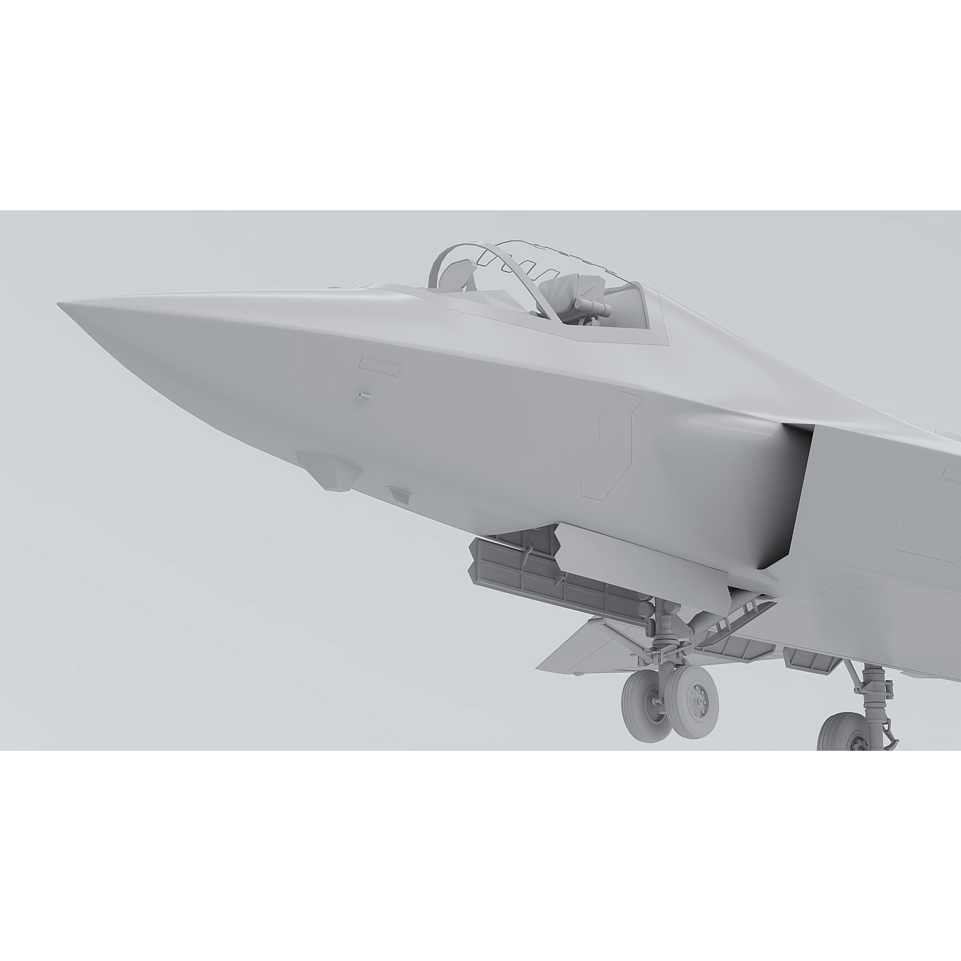 J-35A Stealth Fighter - Game-Ready 3D Model - View 19