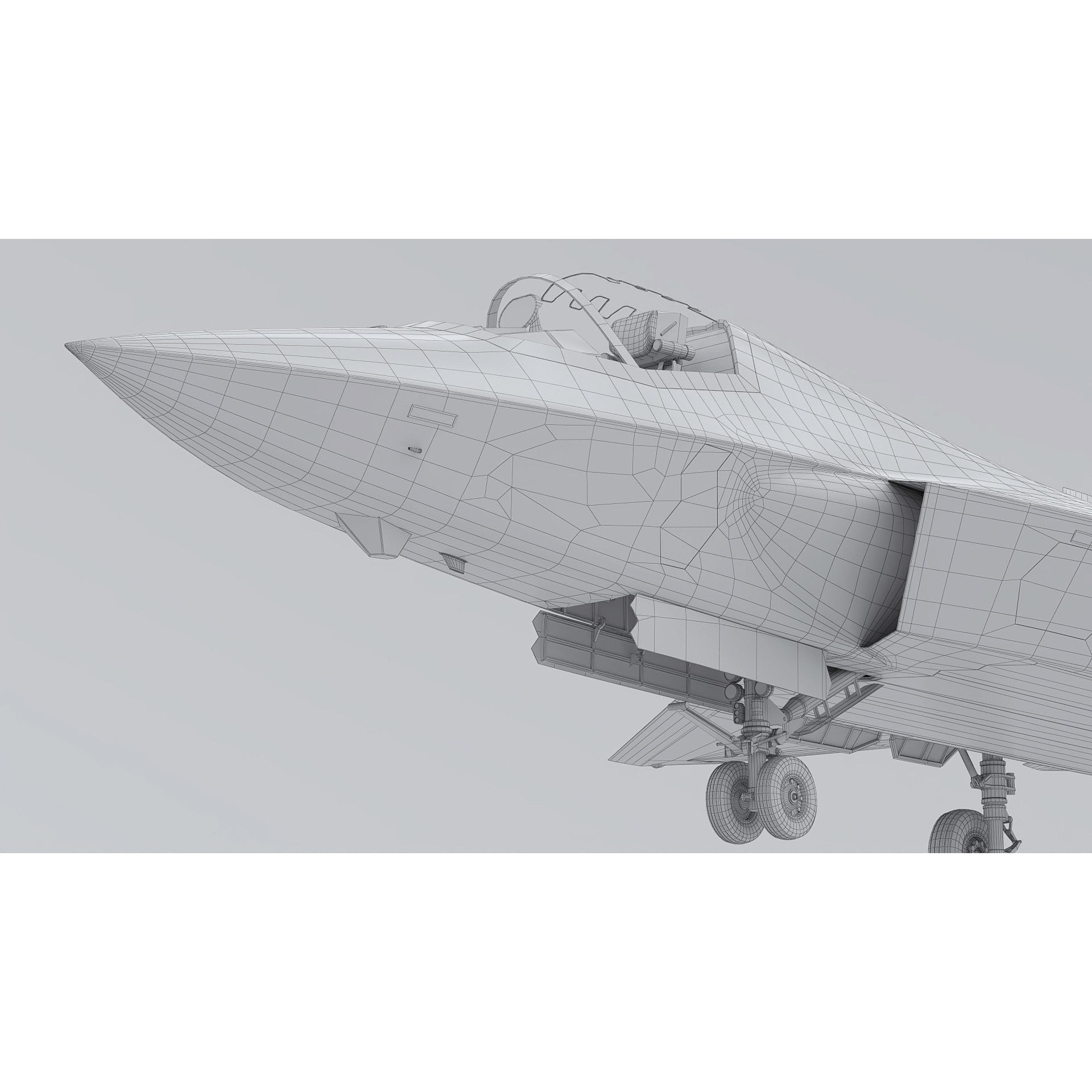 J-35A Stealth Fighter - Game-Ready 3D Model - View 20