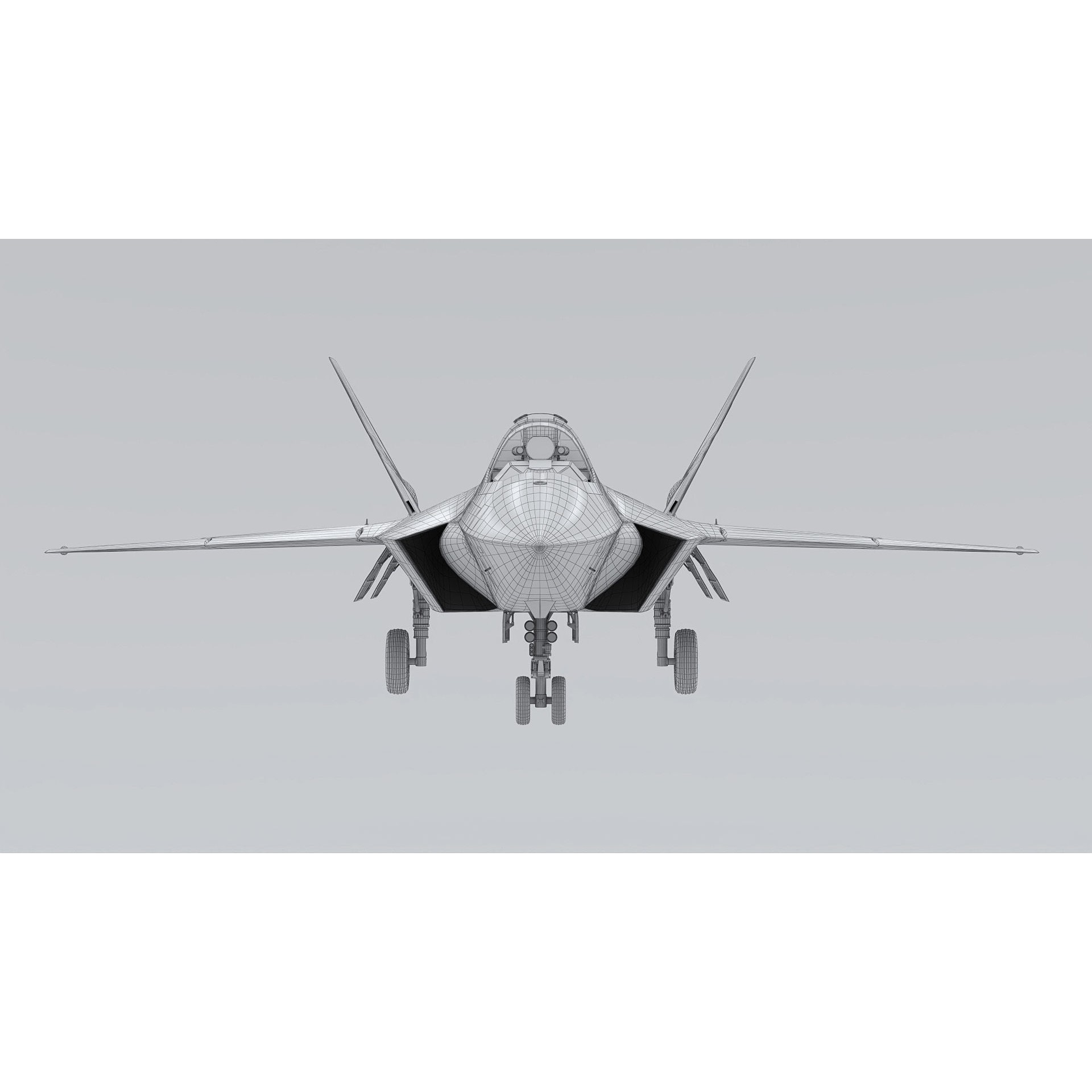 J-35A Stealth Fighter - Game-Ready 3D Model - View 26