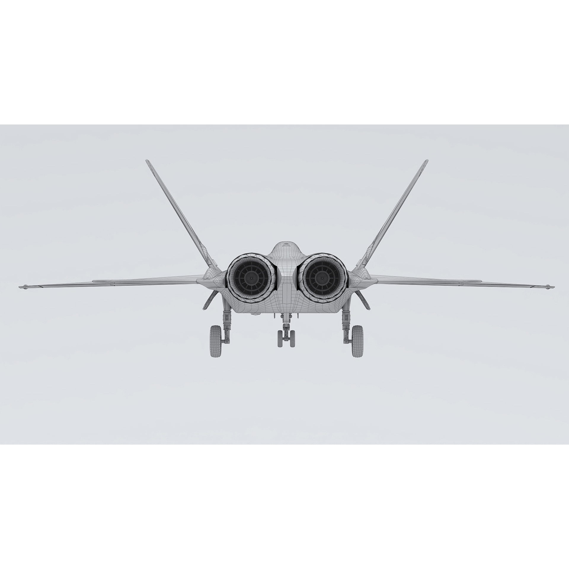 J-35A Stealth Fighter - Game-Ready 3D Model - View 28