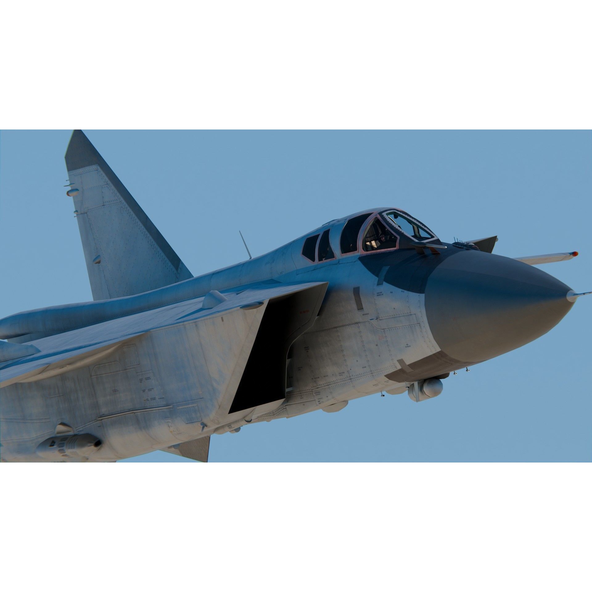 Mikoyan MiG-31 - Game-Ready 3D Model - View 7