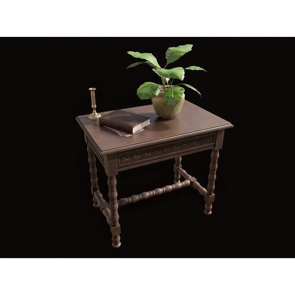 Victorian Hallway - Low-Poly Game-Ready 3D Model - View 13