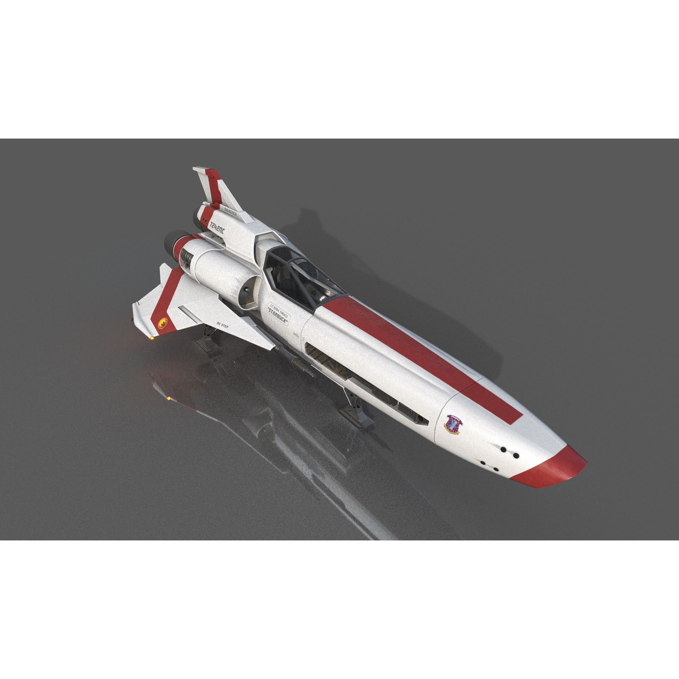 Viper Mk2 - Low-Poly Game-Ready 3D Model - View 6