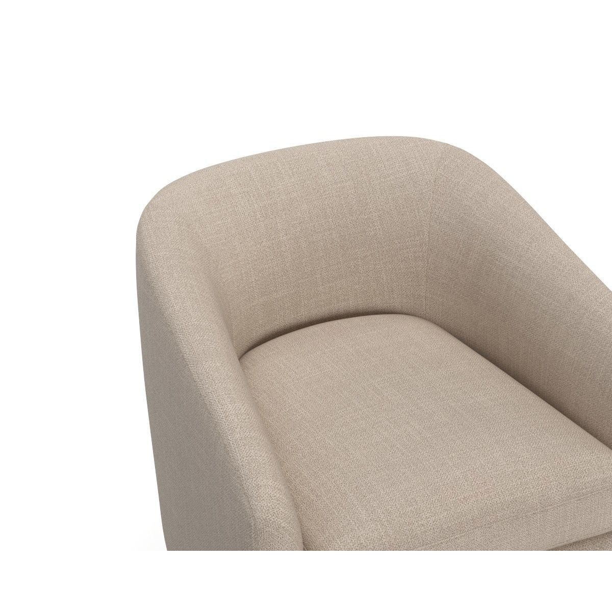 Chita Swivel Accent Armchair - PBR 3D Model - View 11