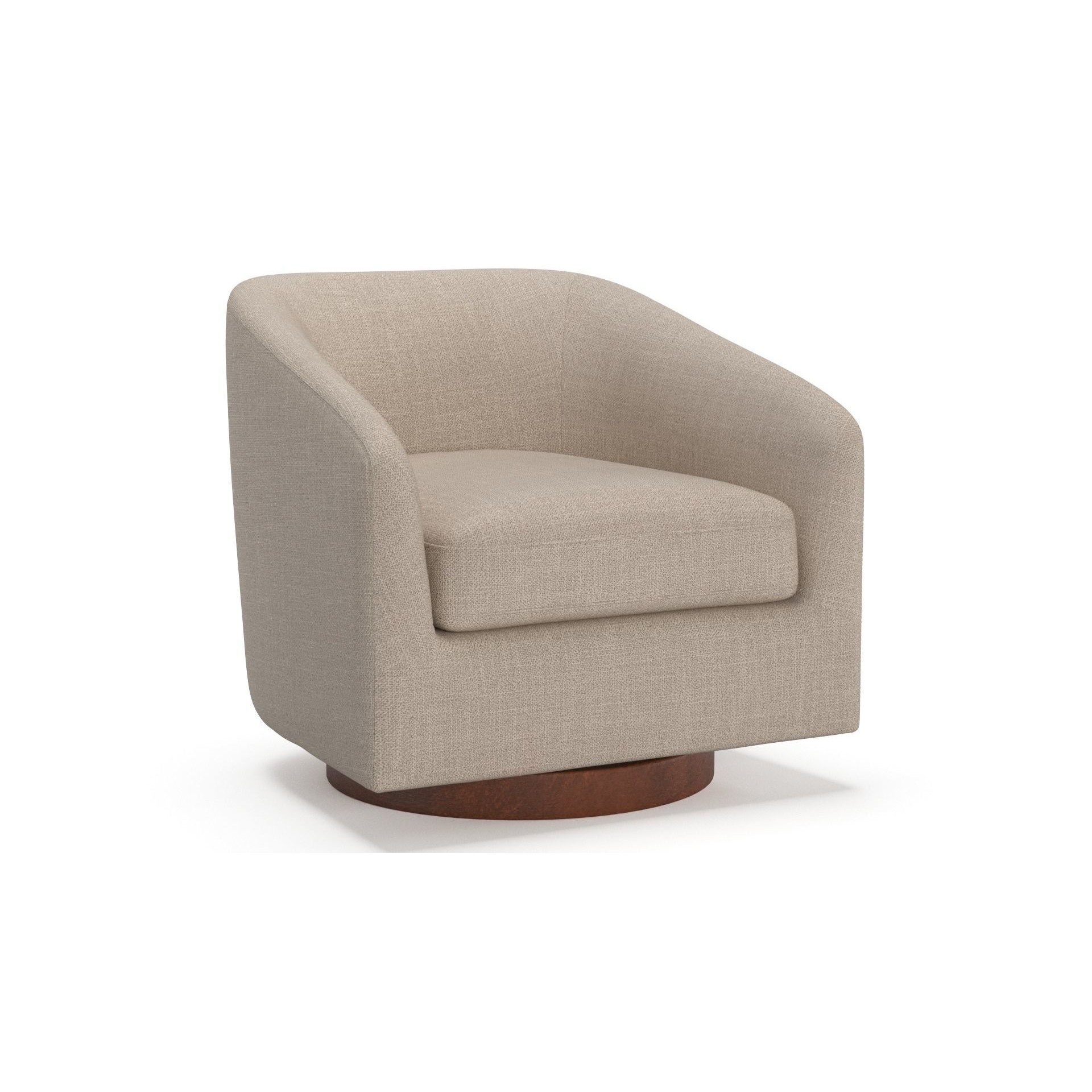 Chita Swivel Accent Armchair - PBR 3D Model - View 3
