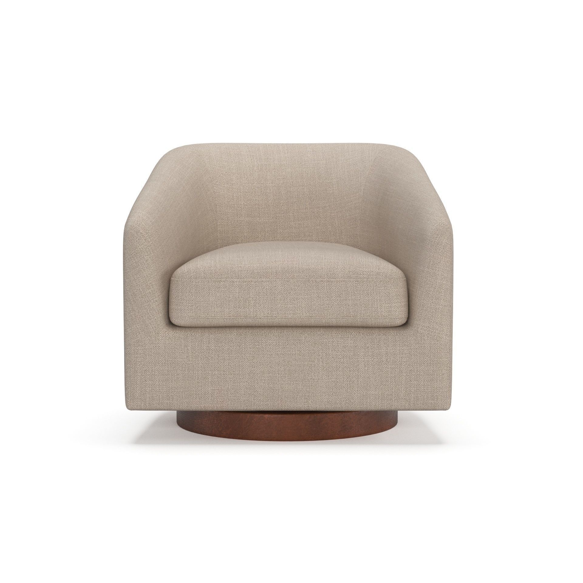 Chita Swivel Accent Armchair - PBR 3D Model - View 5