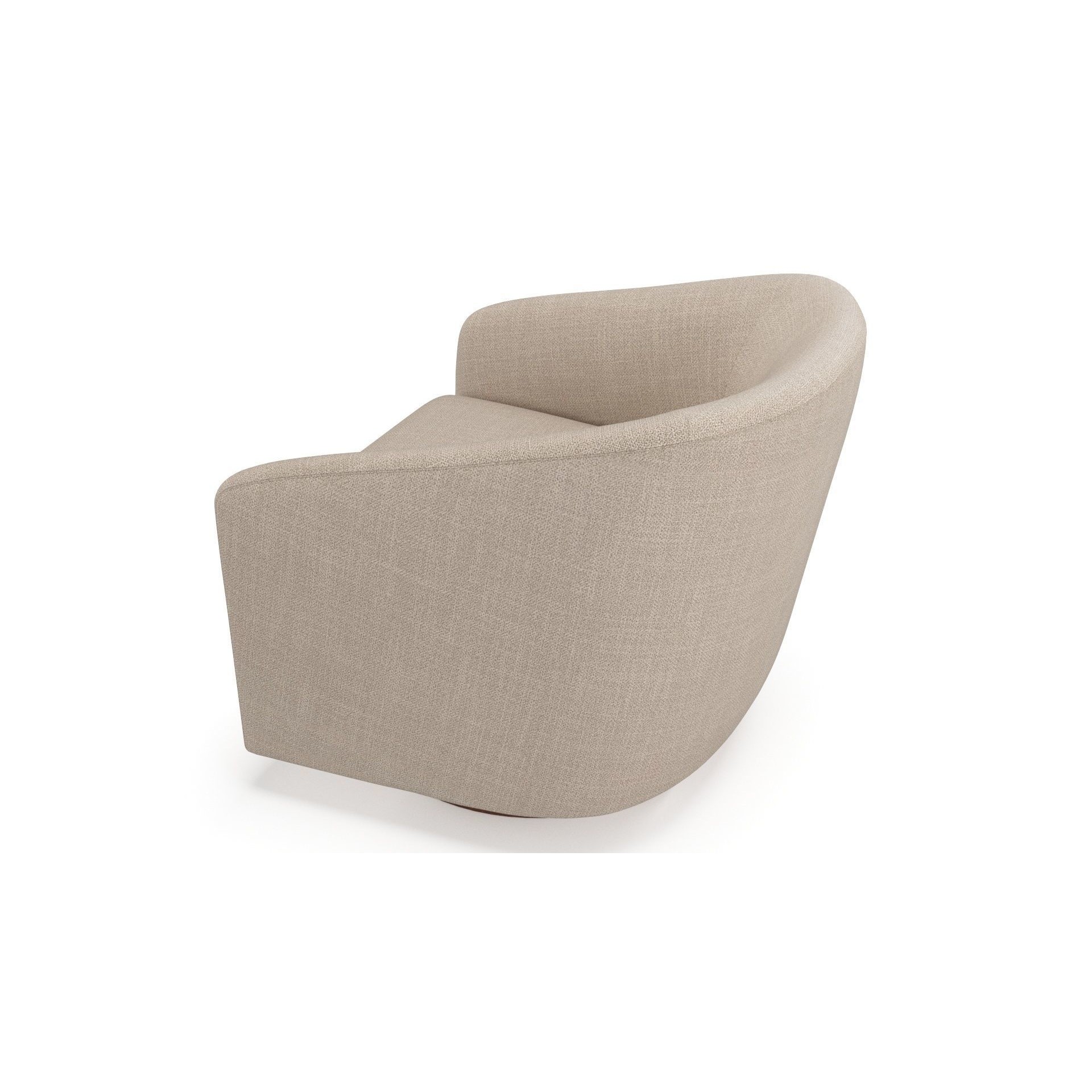 Chita Swivel Accent Armchair - PBR 3D Model - View 7