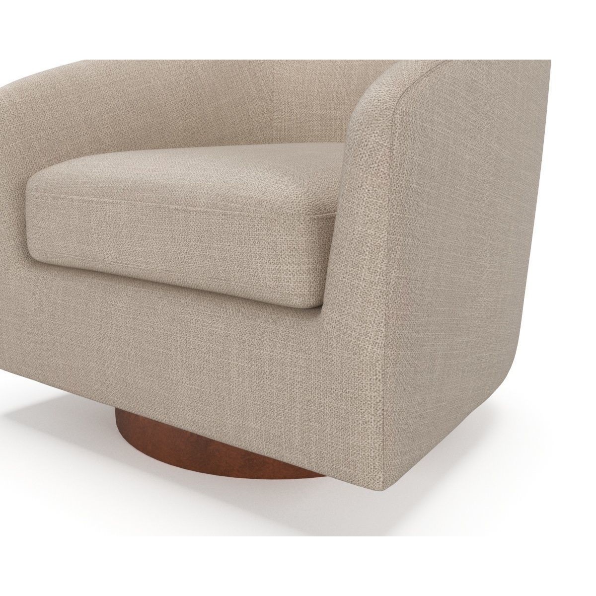 Chita Swivel Accent Armchair - PBR 3D Model - View 9