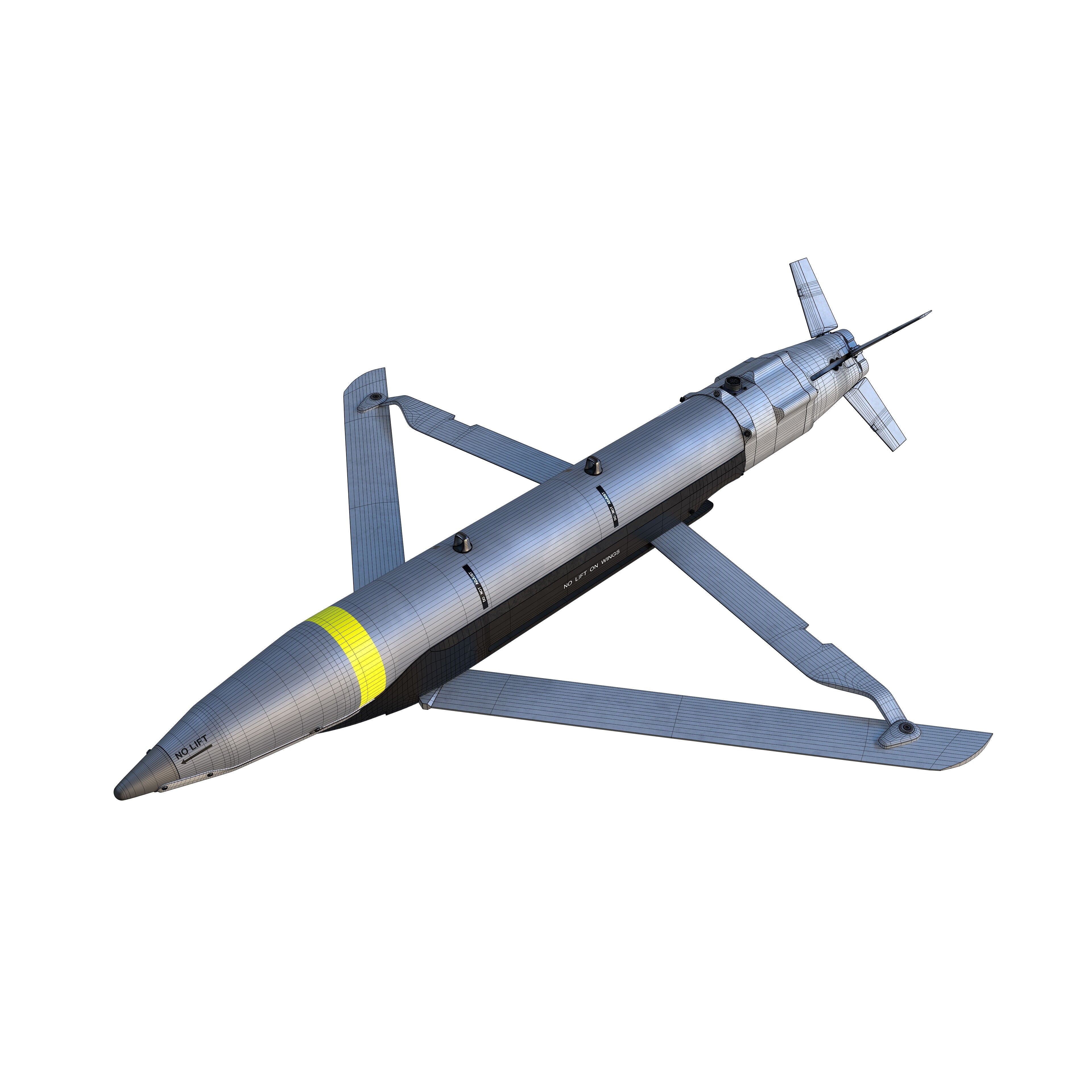 GBU-39 Small Diameter Bomb - Low-Poly Game-Ready 3D Model - View 19
