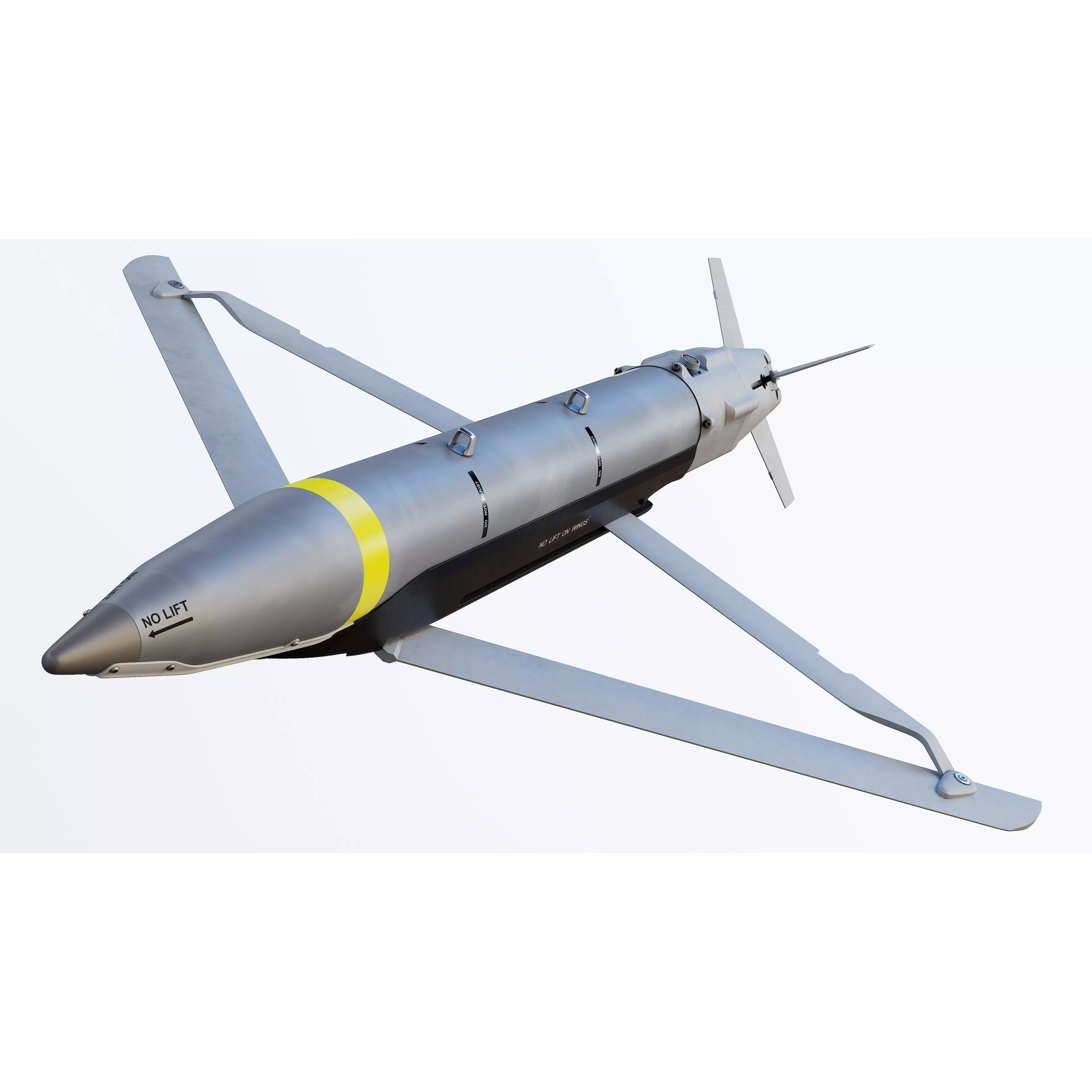 GBU-39 Small Diameter Bomb - Low-Poly Game-Ready 3D Model - View 2