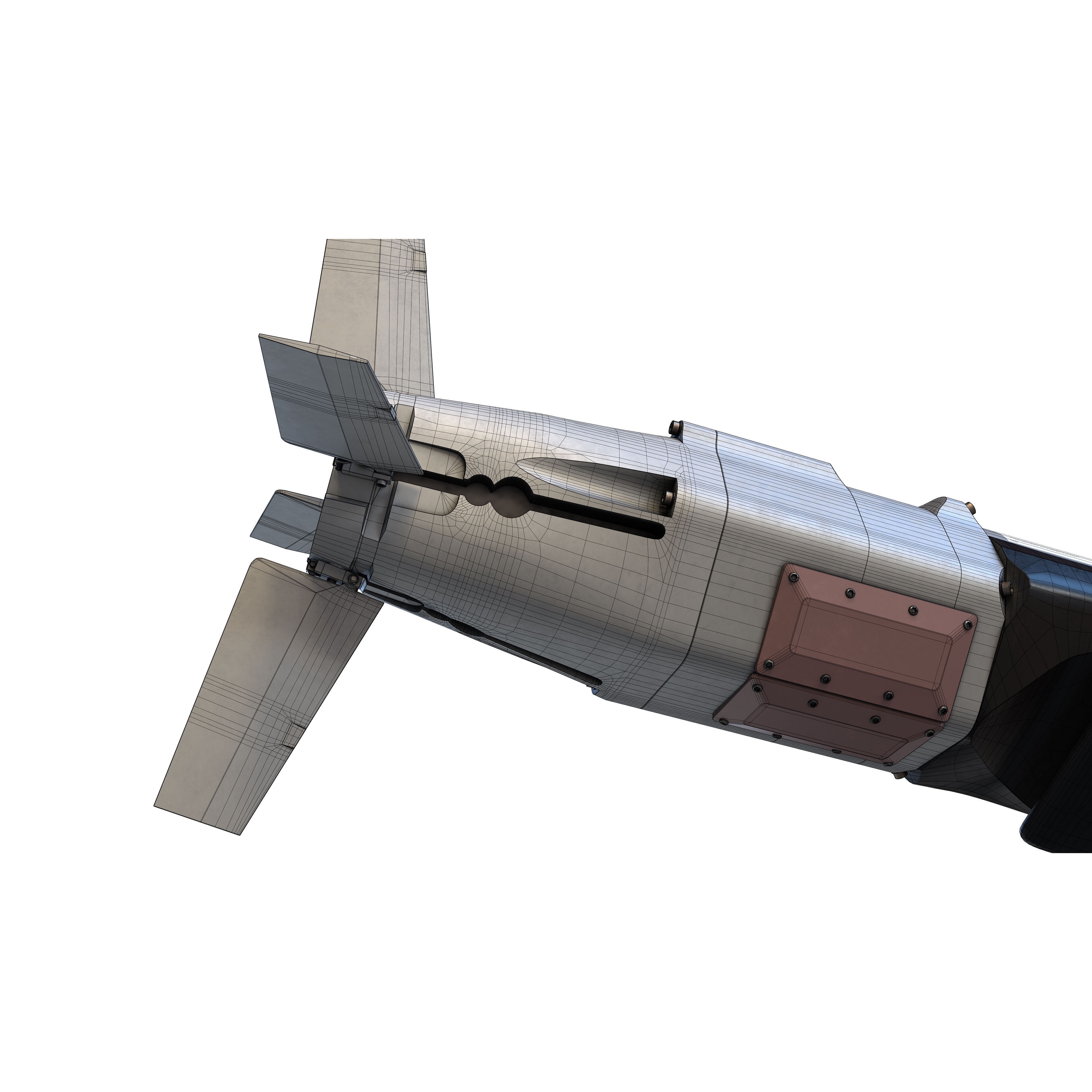 GBU-39 Small Diameter Bomb - Low-Poly Game-Ready 3D Model - View 21