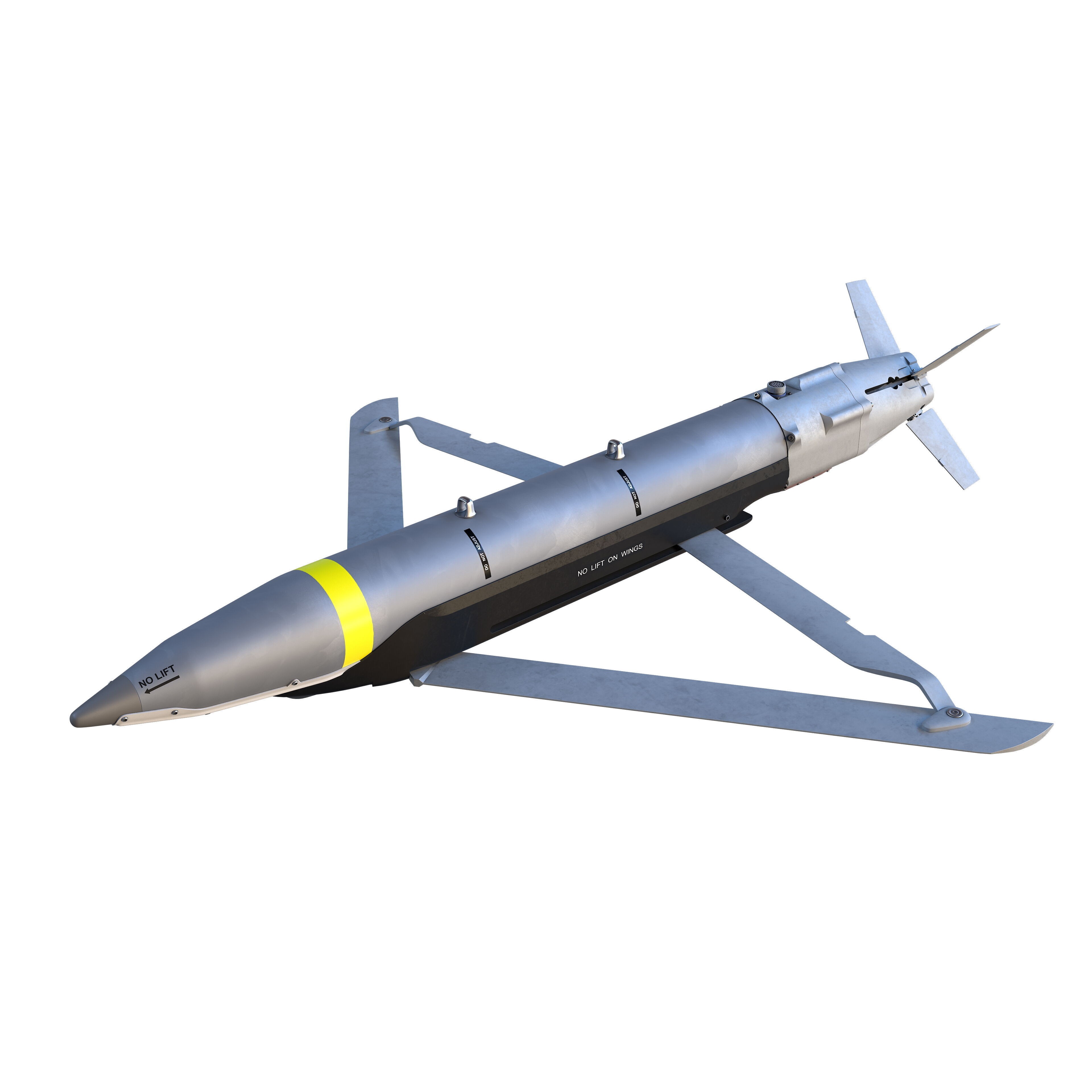 GBU-39 Small Diameter Bomb - Low-Poly Game-Ready 3D Model - View 3