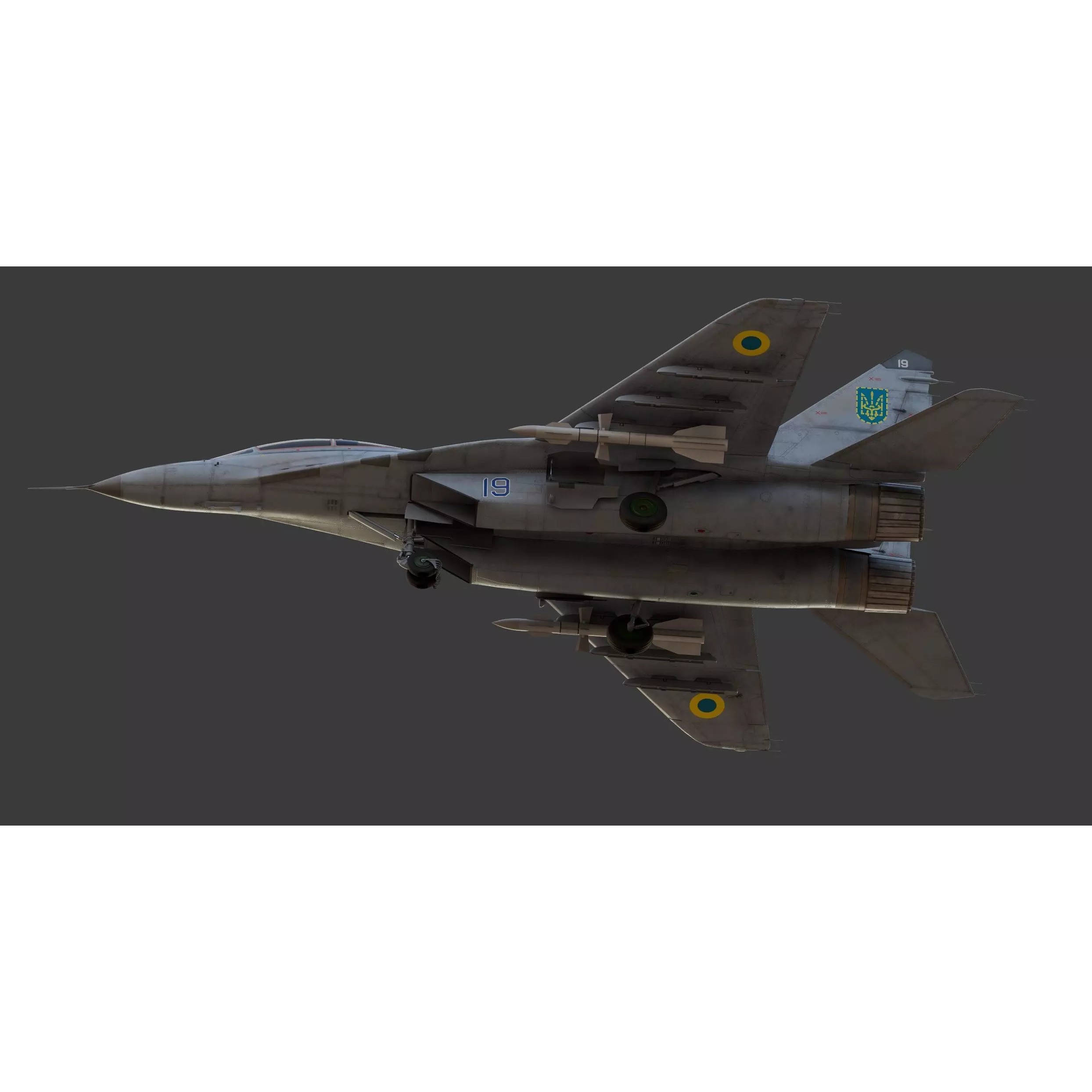 Mikoyan MiG-29UB Fulcrum - Game-Ready 3D Model