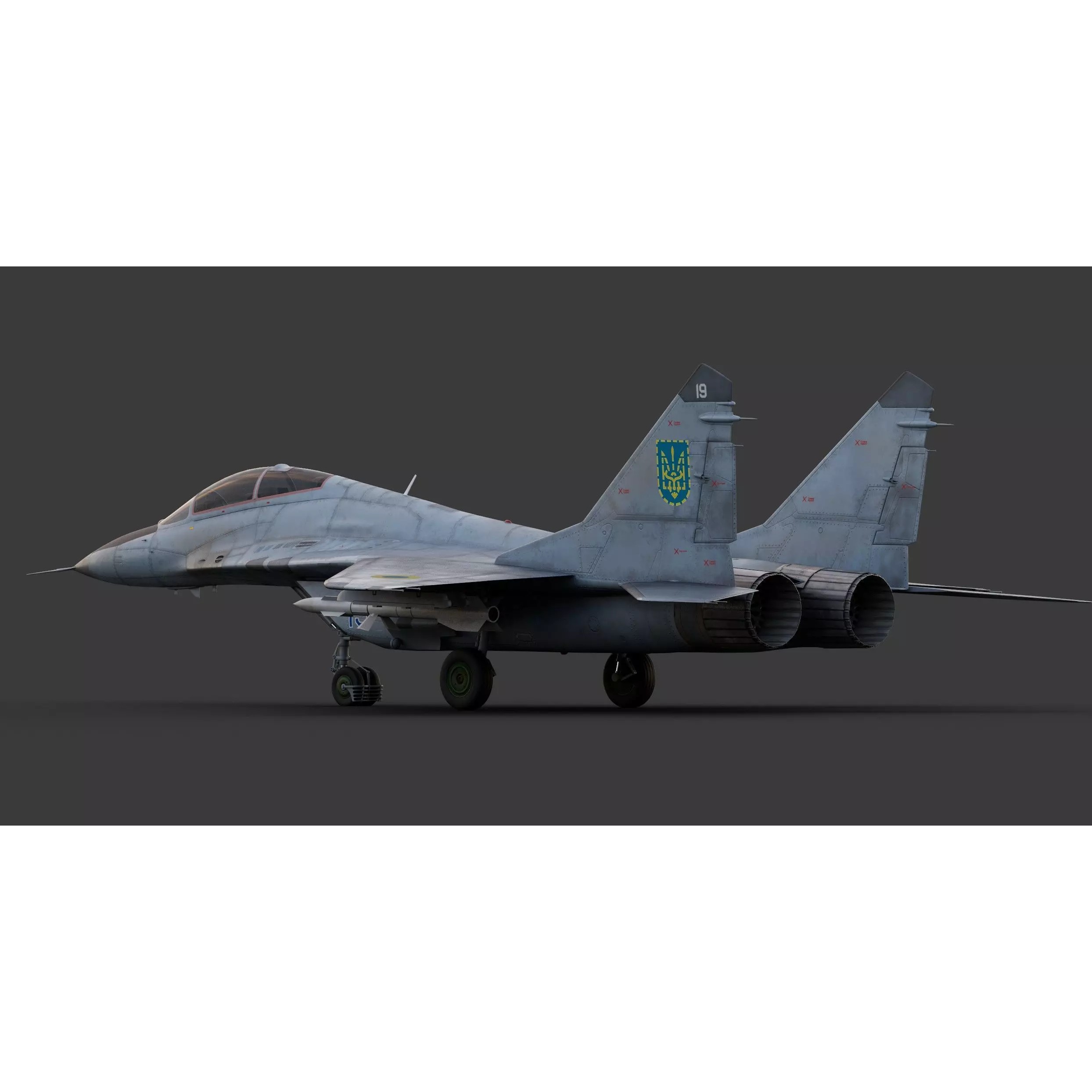 Mikoyan MiG-29UB Fulcrum - Game-Ready 3D Model - View 10