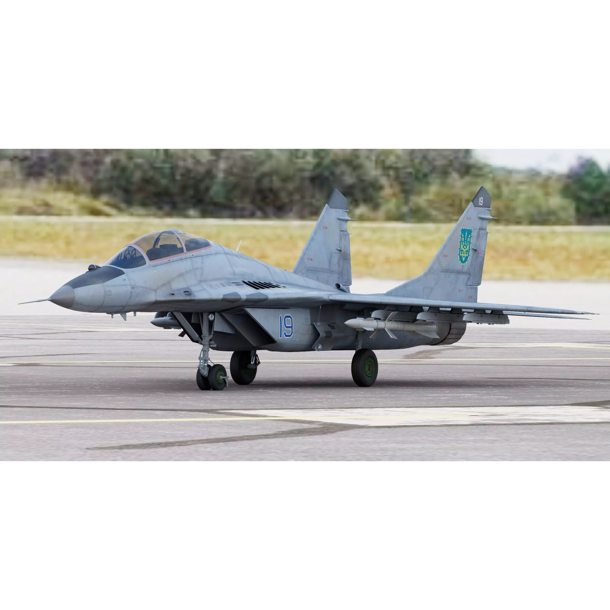 Mikoyan MiG-29UB Fulcrum - Game-Ready 3D Model - View 2