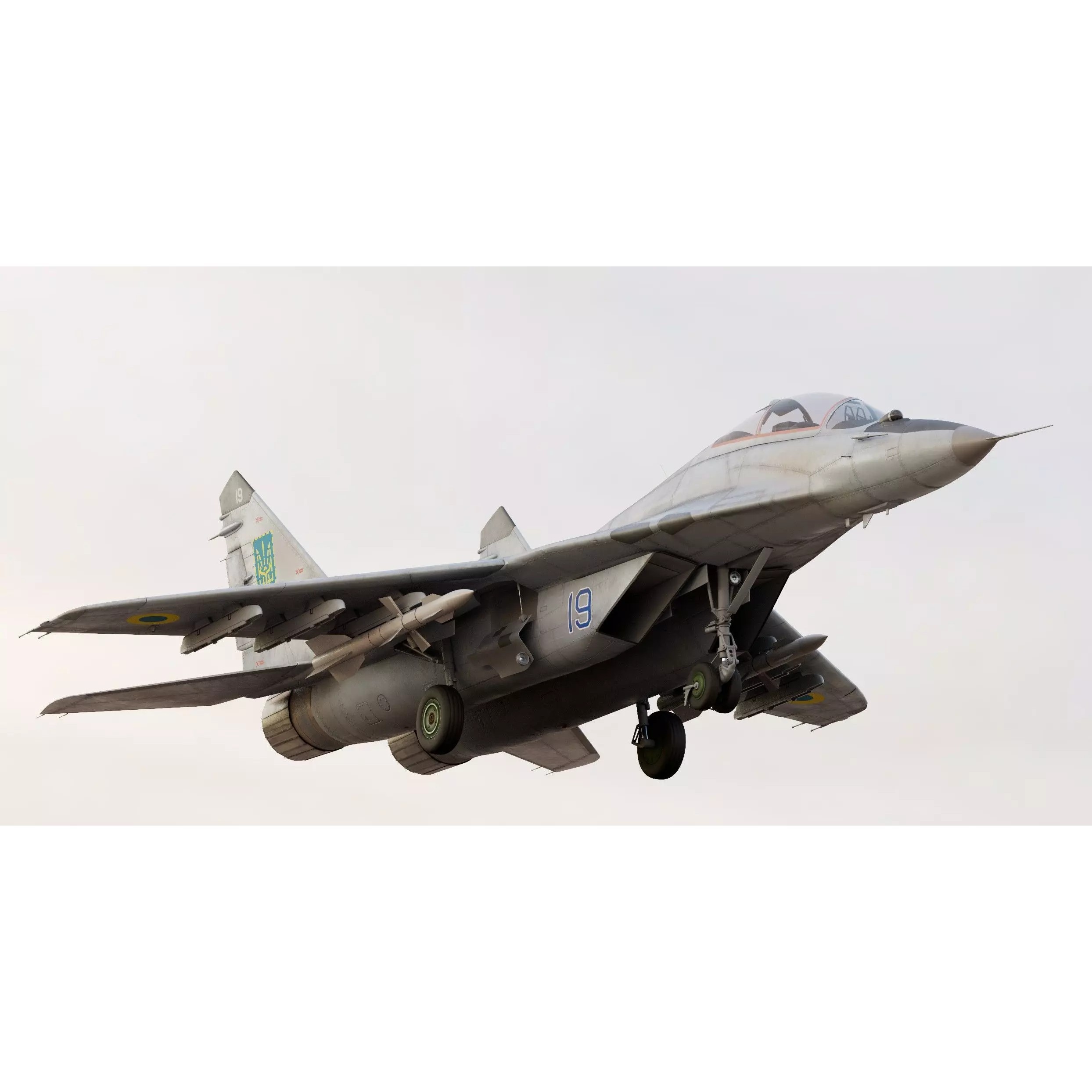 Mikoyan MiG-29UB Fulcrum - Game-Ready 3D Model - View 5