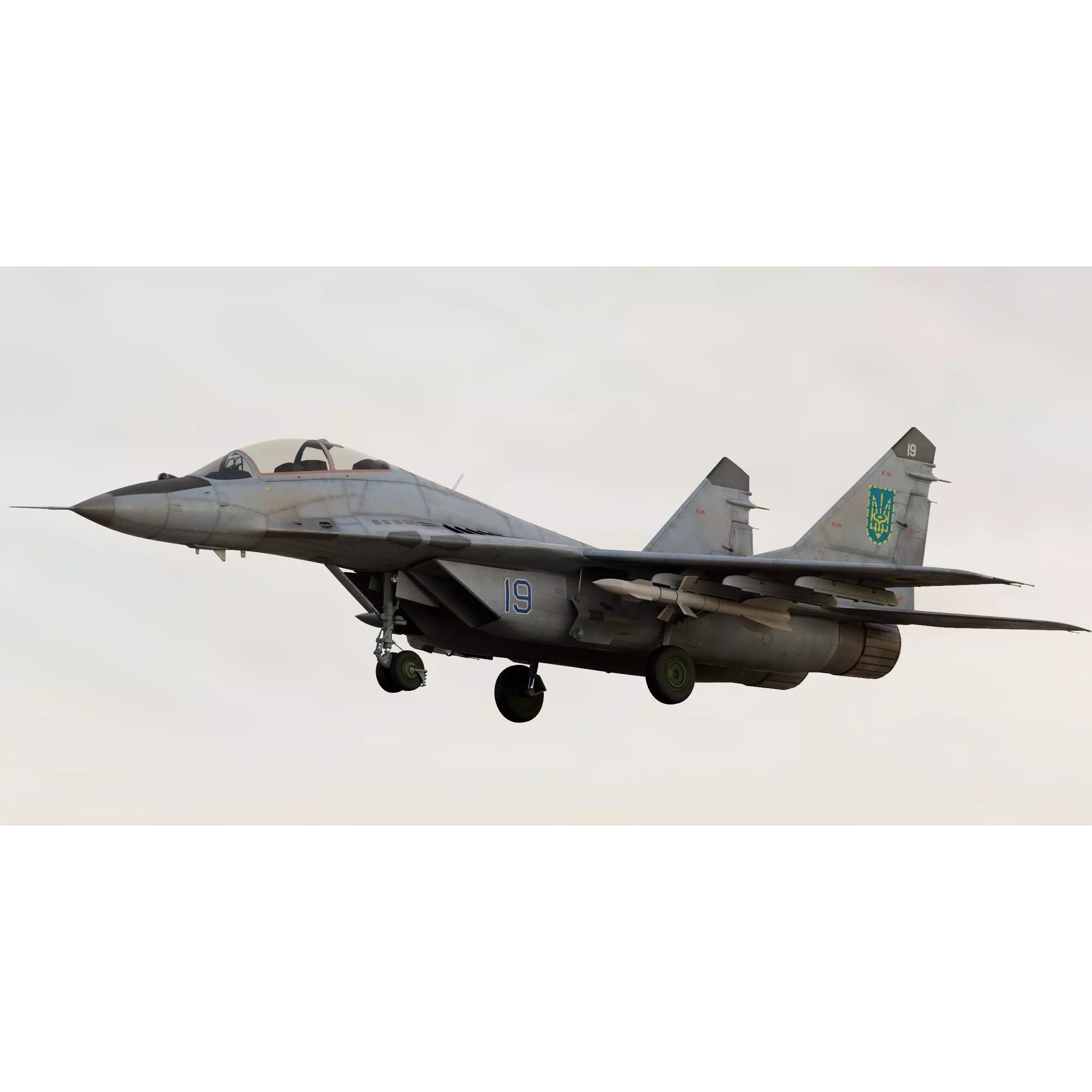 Mikoyan MiG-29UB Fulcrum - Game-Ready 3D Model - View 7