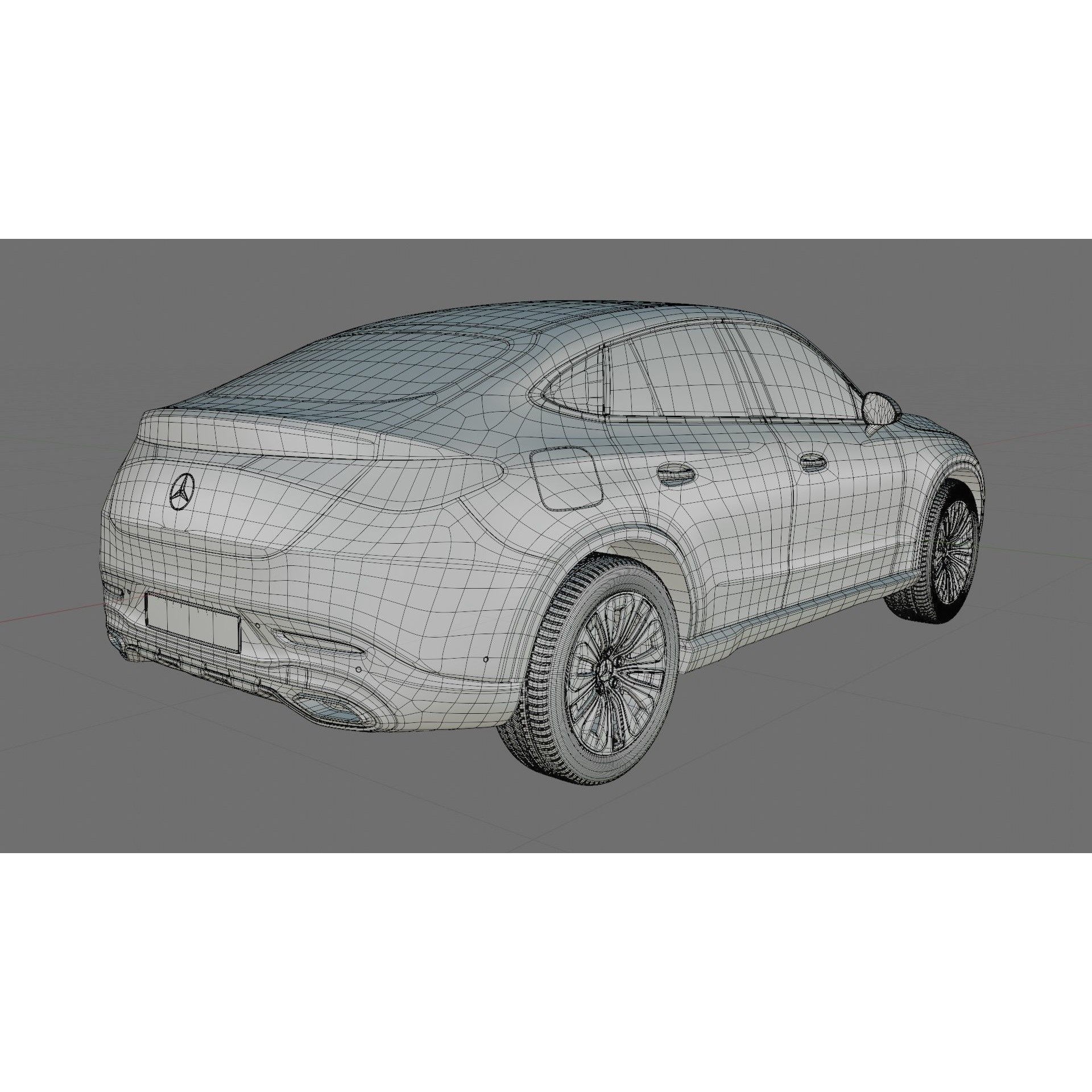Mercedes-Benz GLC Coupe 2024 - Detailed 3D Model - View 23