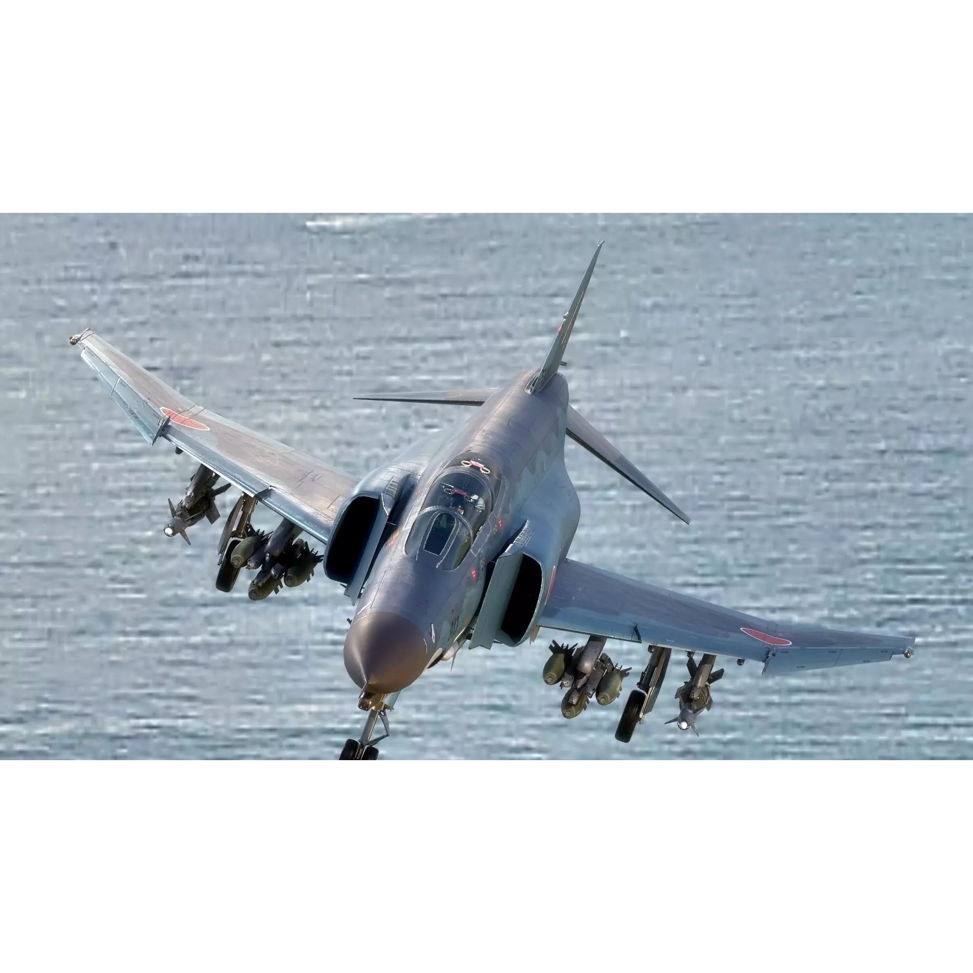 F4 Phantom 2 Kai - Low-Poly Game-Ready 3D Model - View 10