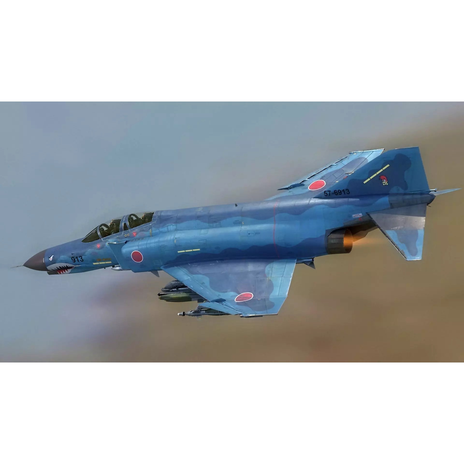 F4 Phantom 2 Kai - Low-Poly Game-Ready 3D Model - View 7