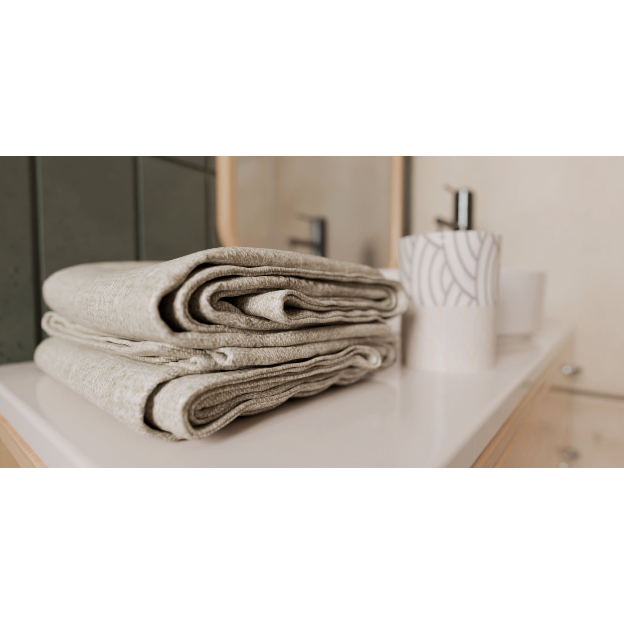 Green Bathroom - Game-Ready 3D Model - View 3