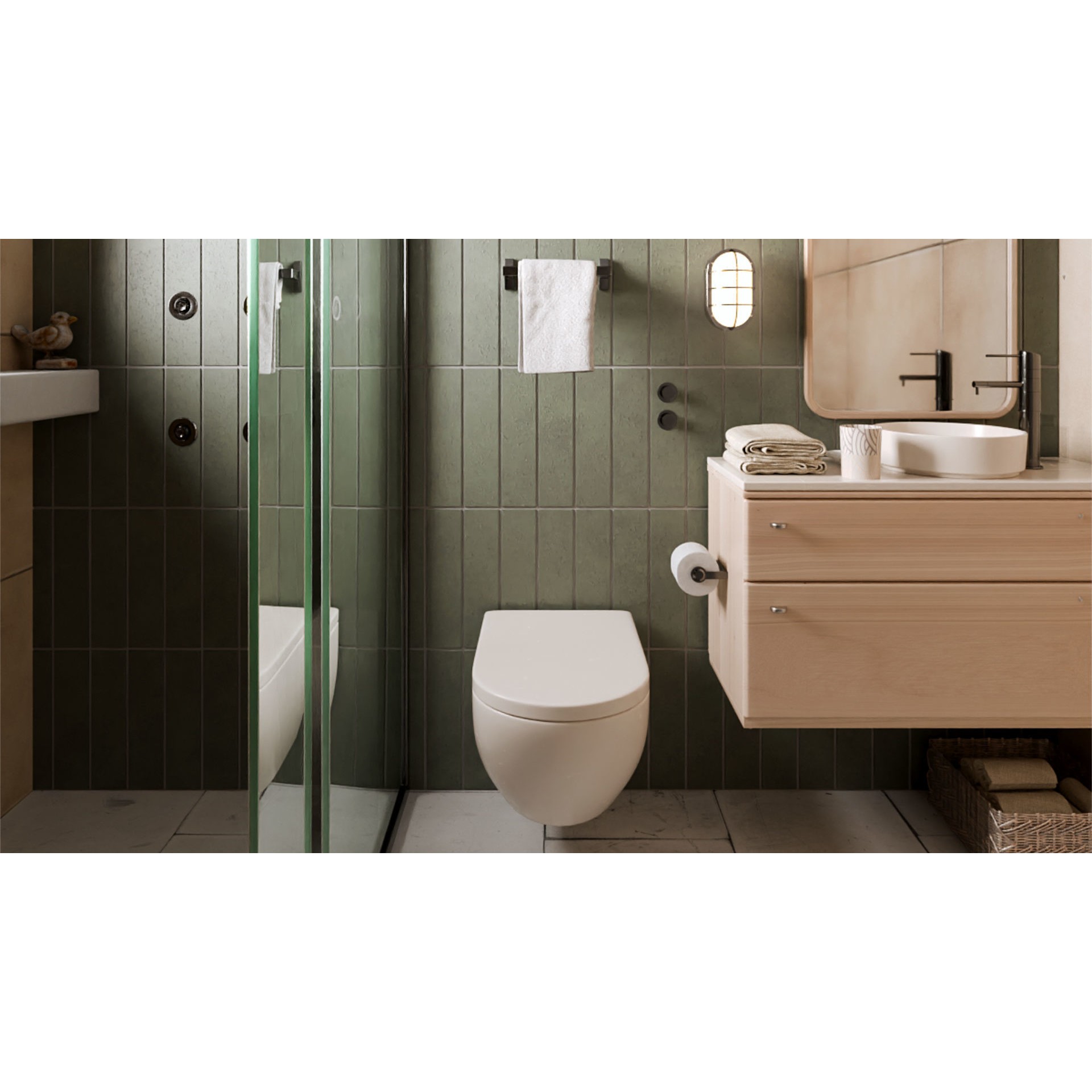 Green Bathroom - Game-Ready 3D Model - View 8