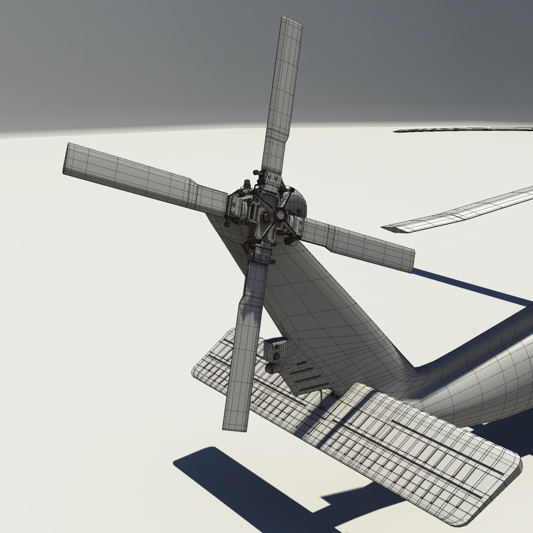 Military Blackhawk - Game-Ready 3D Model - View 13