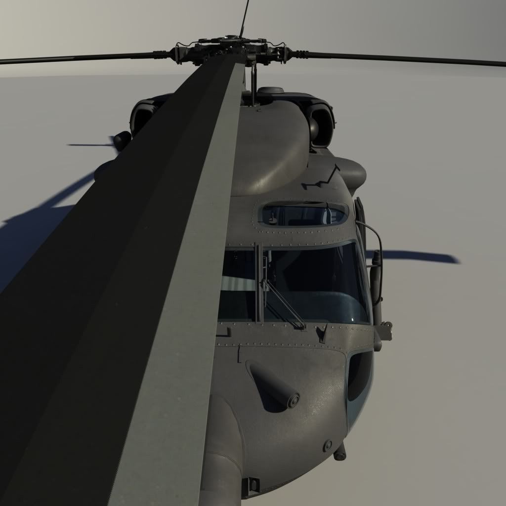 Military Blackhawk - Game-Ready 3D Model - View 7