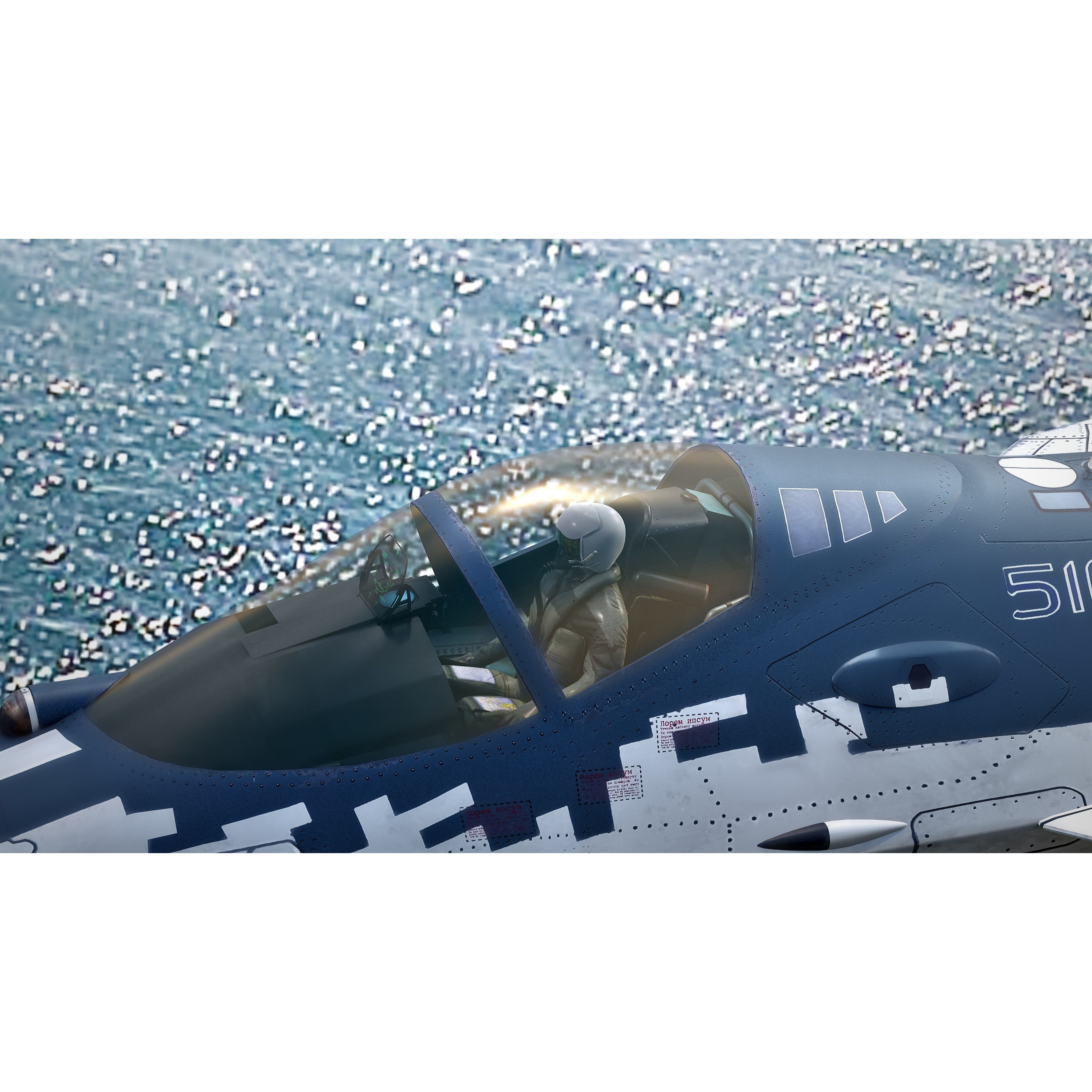 SU57 Felon - Low-Poly Game-Ready 3D Model - View 30