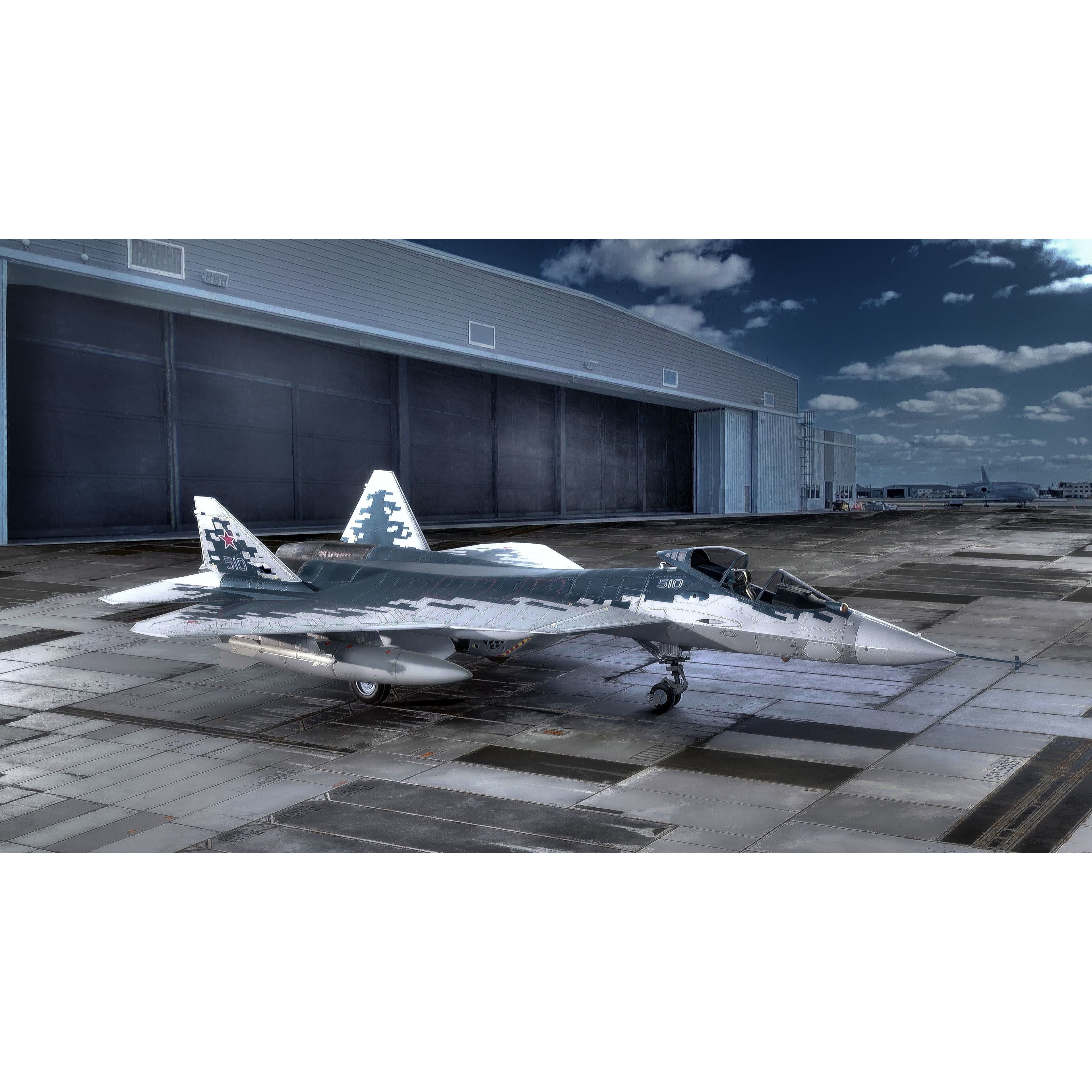 SU57 Felon - Low-Poly Game-Ready 3D Model - View 8