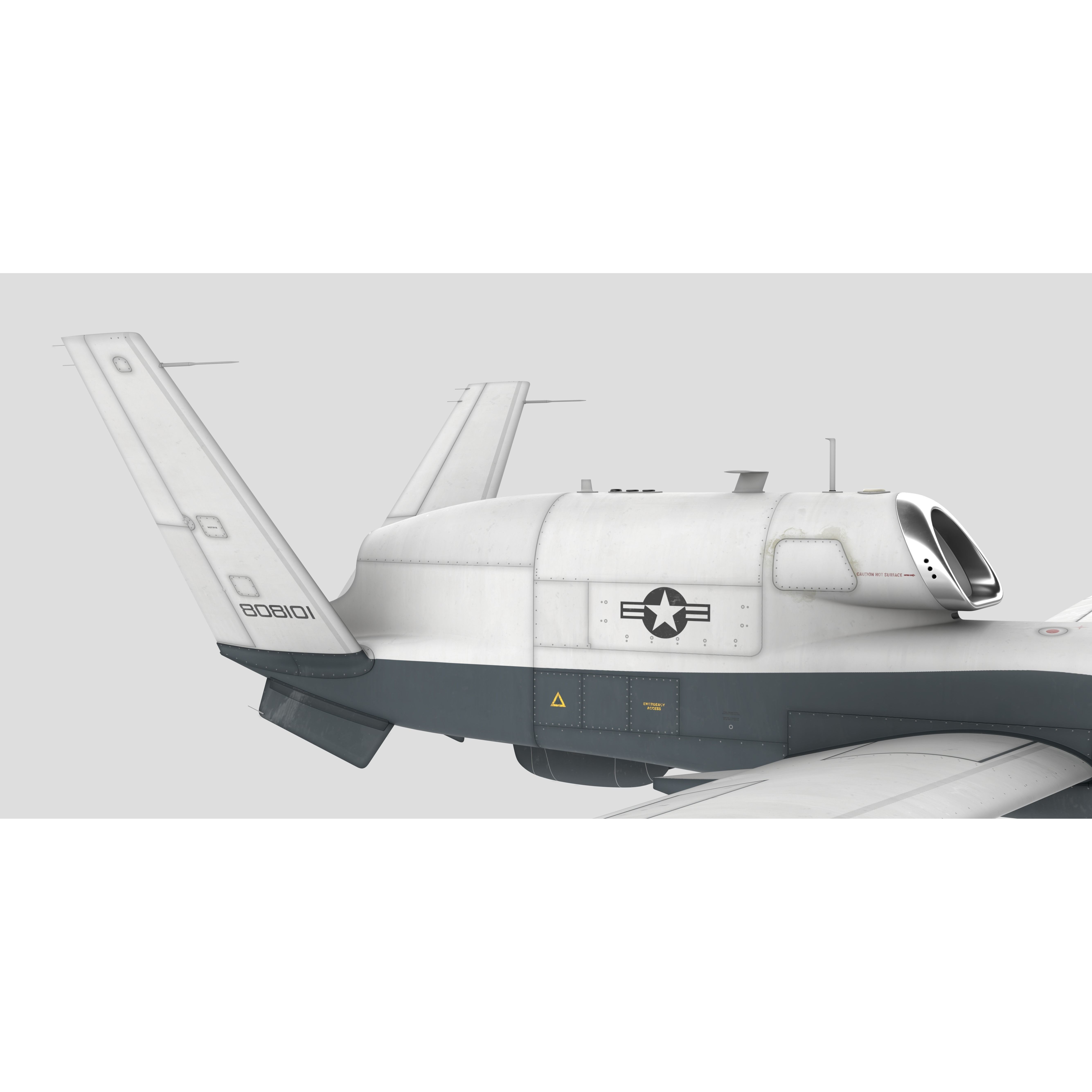 Northrop Grumman MQ-4C Triton - Game-Ready 3D Model - View 14