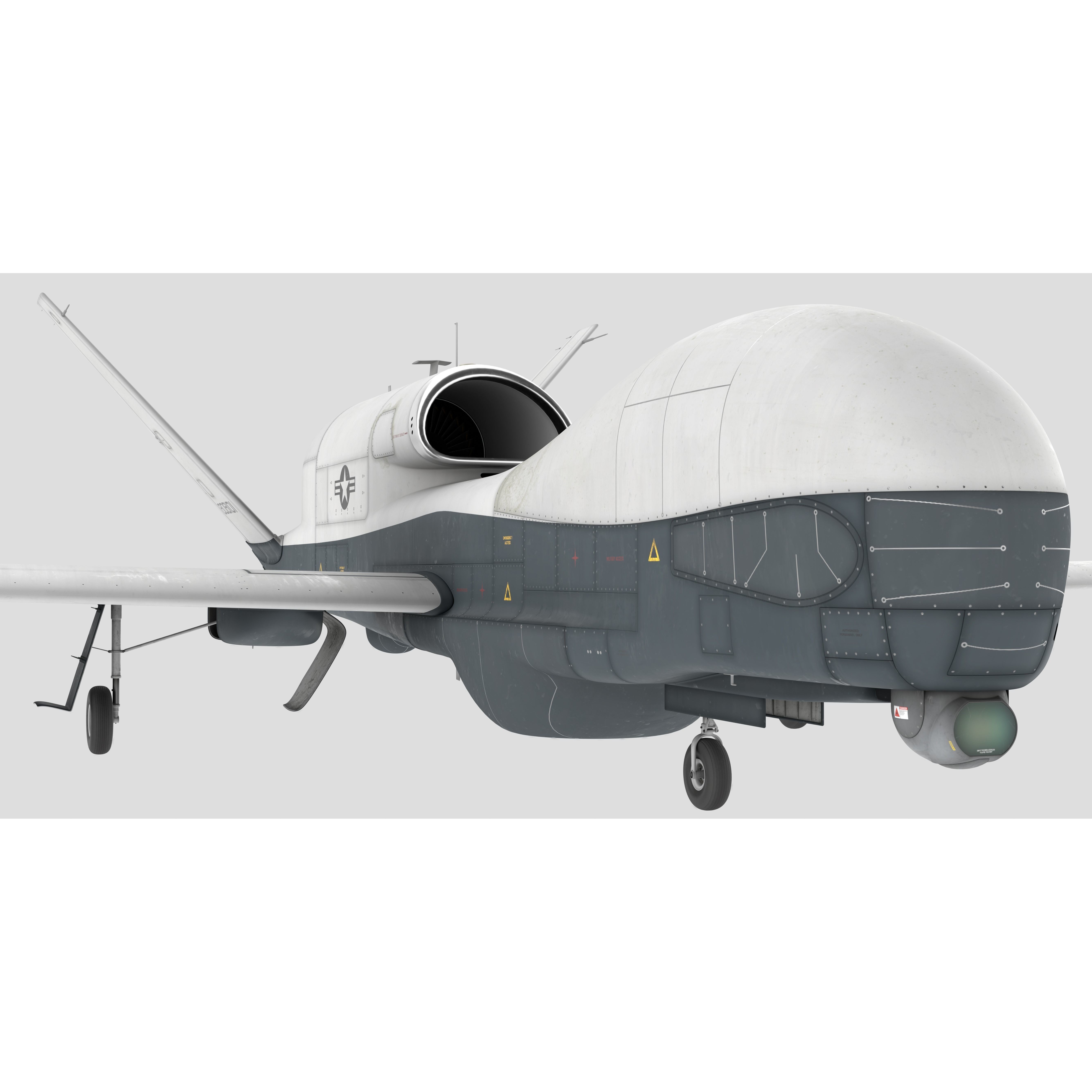 Northrop Grumman MQ-4C Triton - Game-Ready 3D Model - View 15
