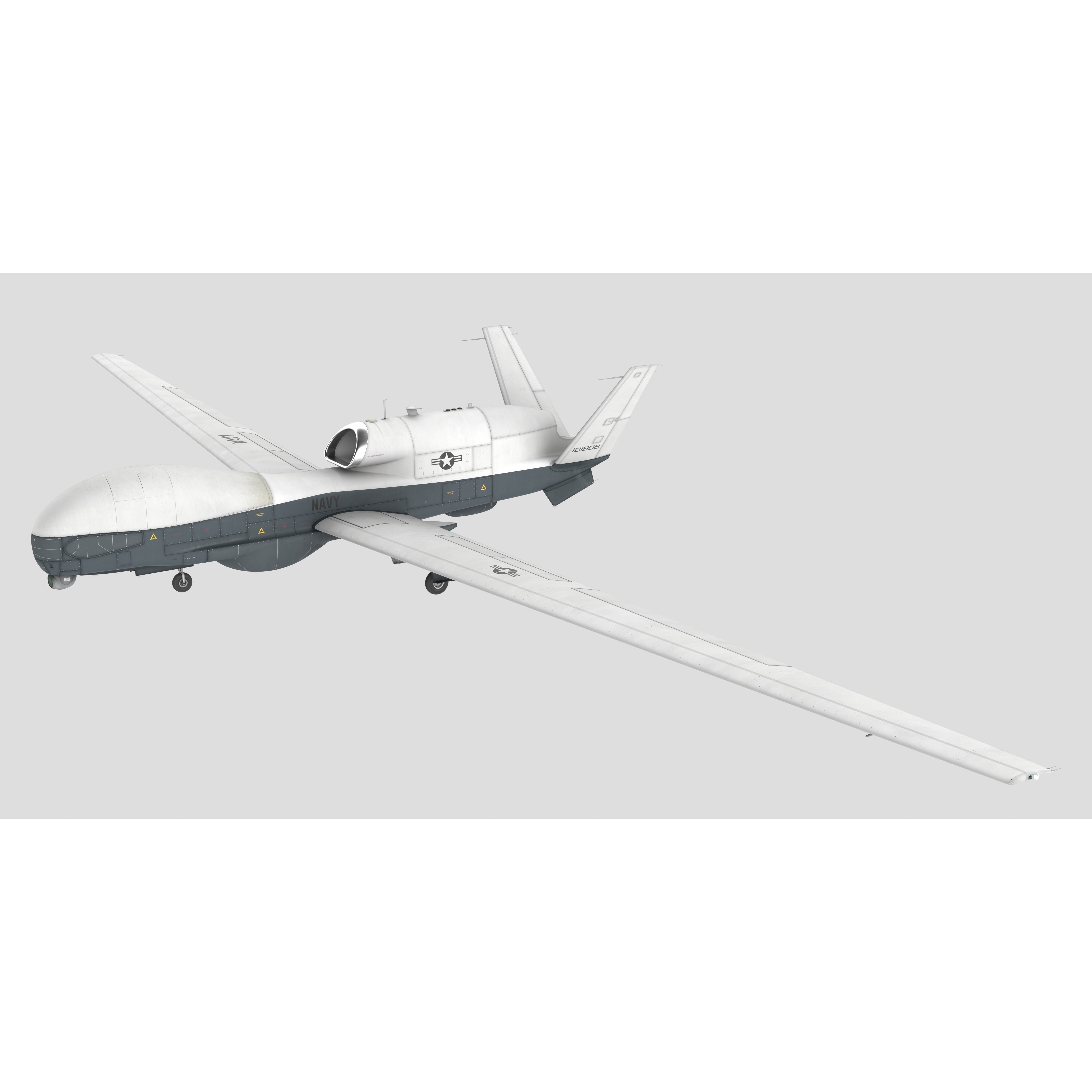 Northrop Grumman MQ-4C Triton - Game-Ready 3D Model - View 17