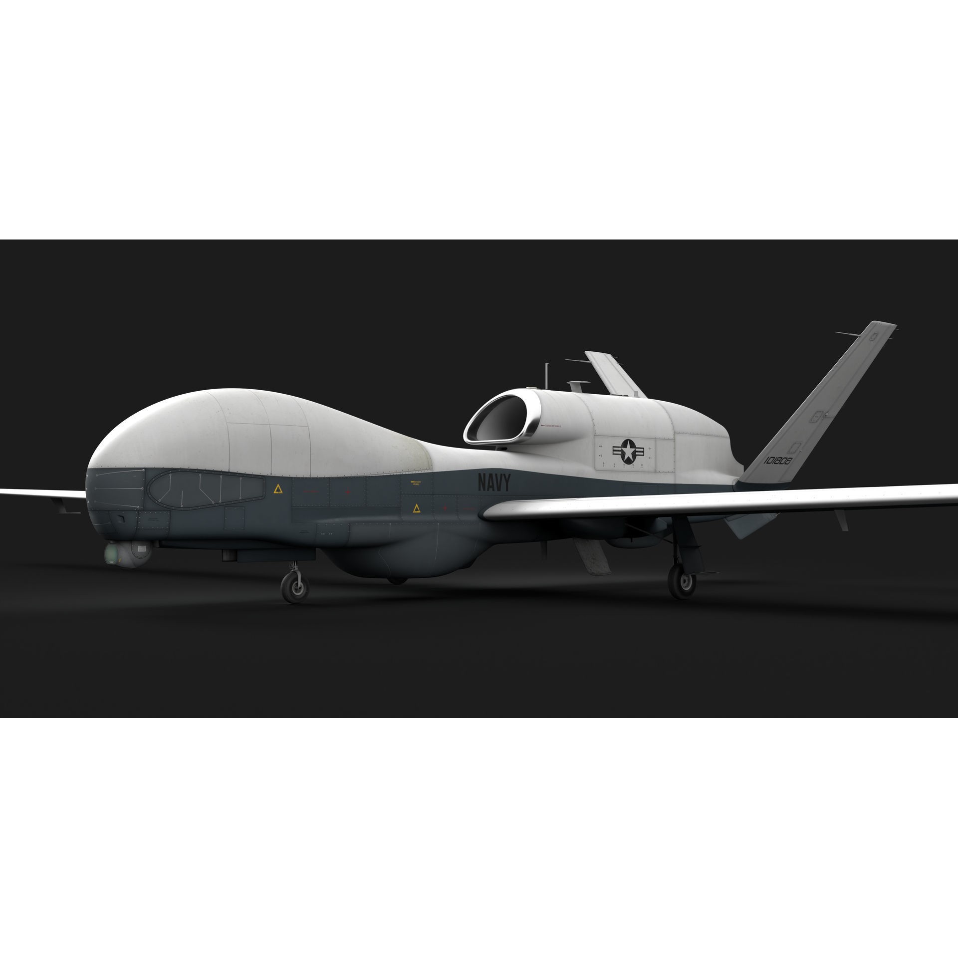 Northrop Grumman MQ-4C Triton - Game-Ready 3D Model - View 24