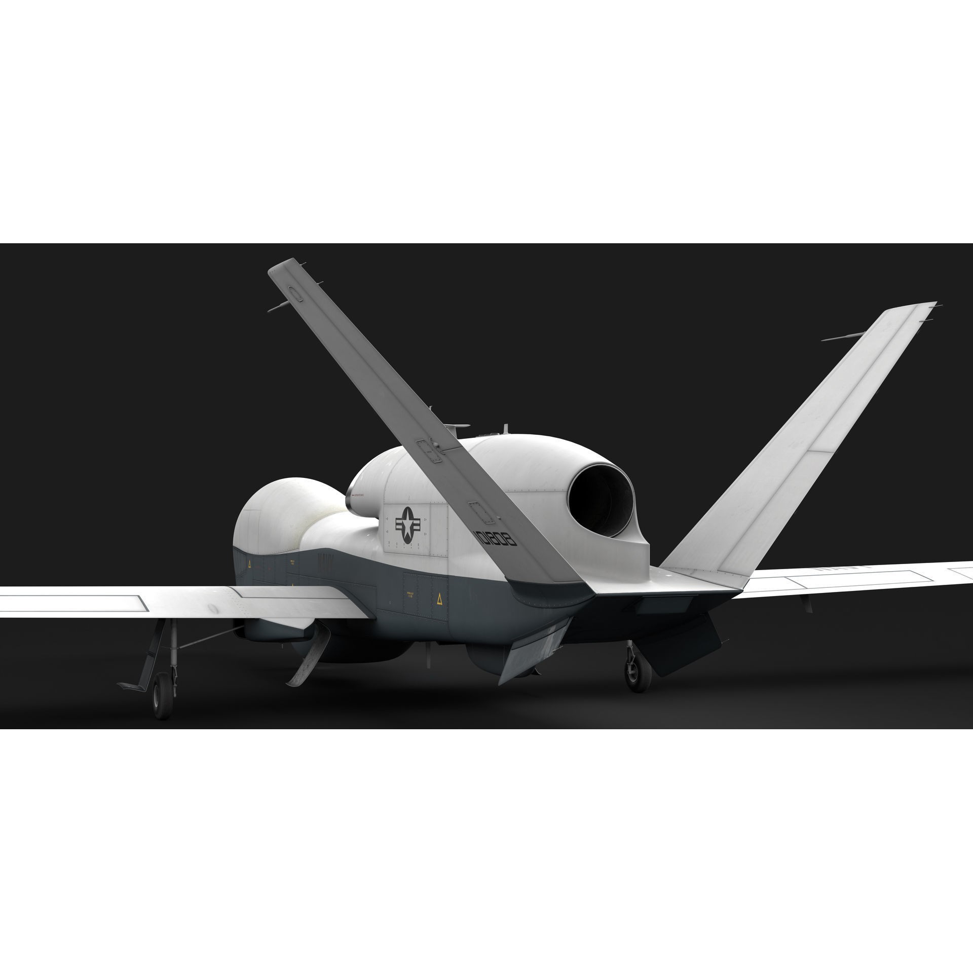 Northrop Grumman MQ-4C Triton - Game-Ready 3D Model - View 25