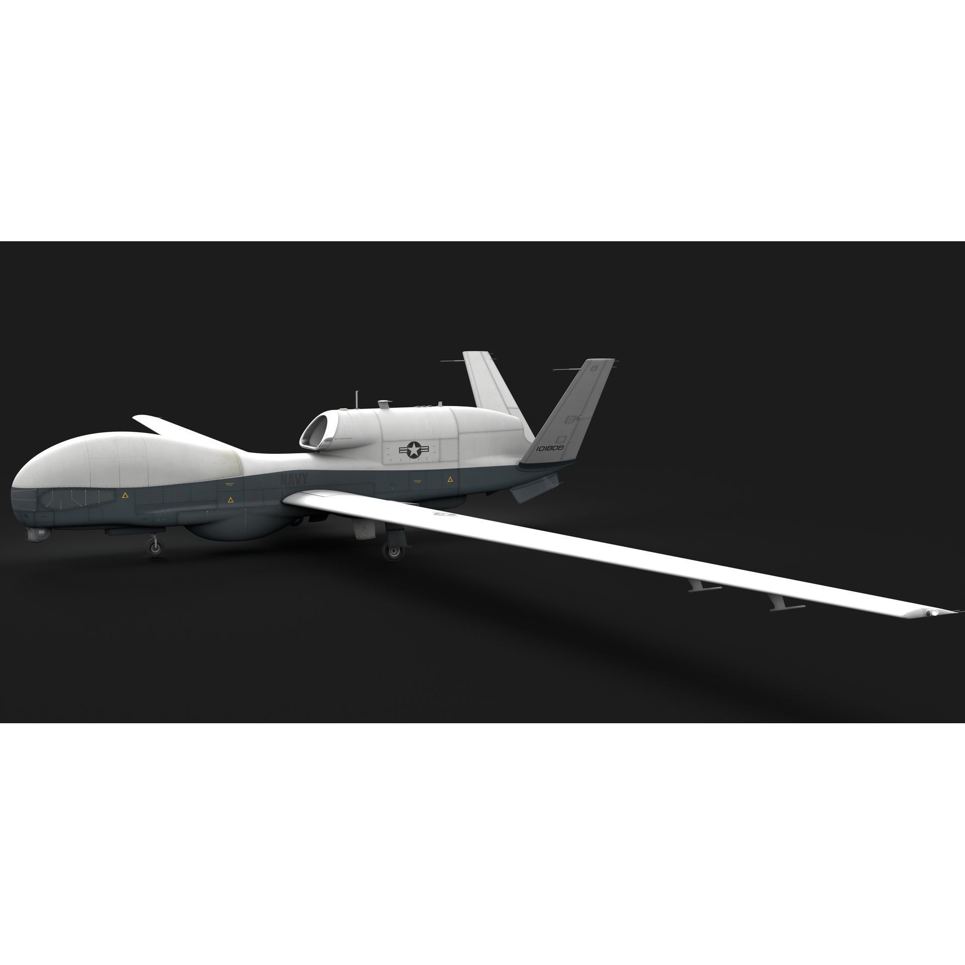 Northrop Grumman MQ-4C Triton - Game-Ready 3D Model - View 26